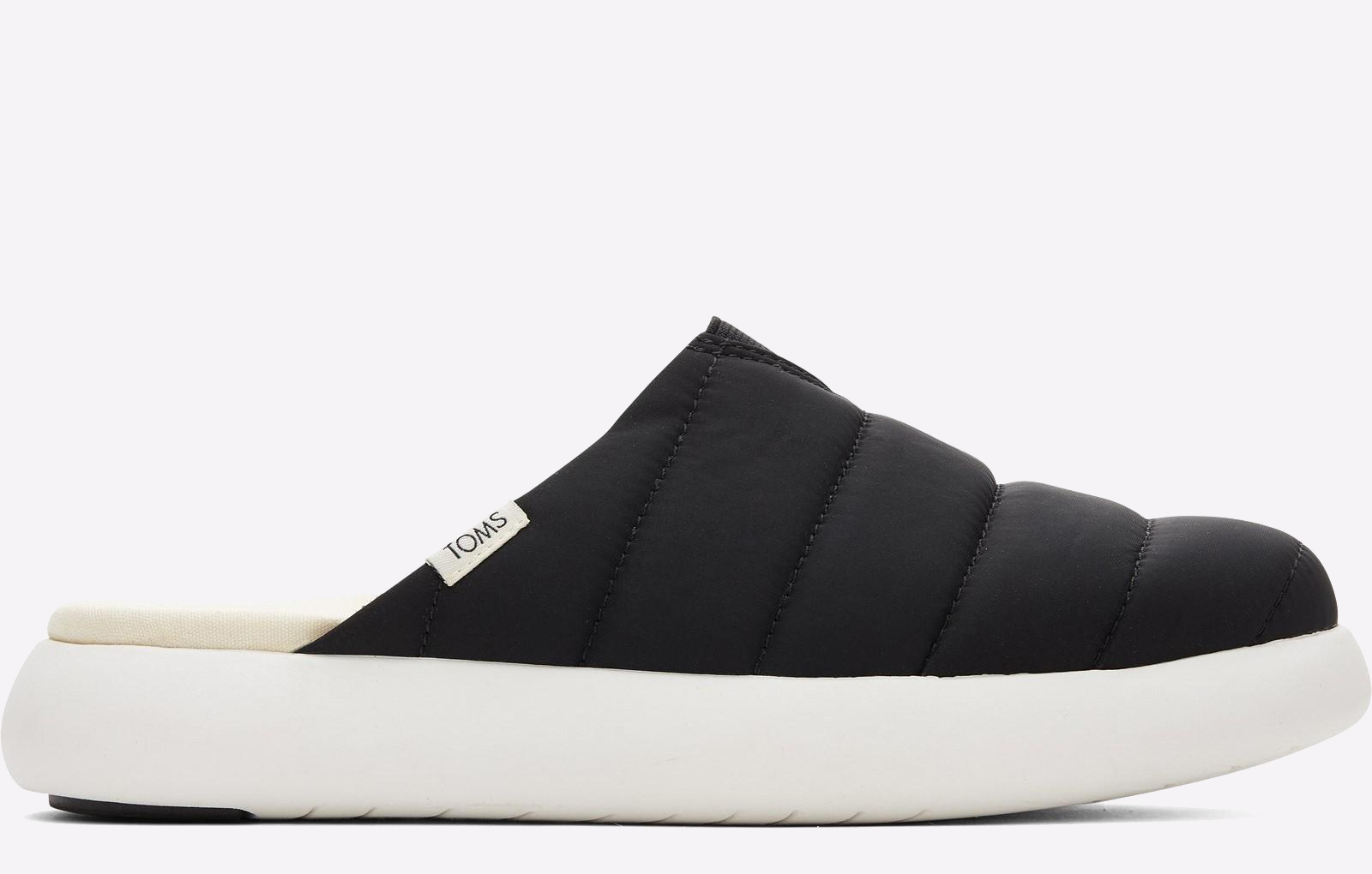 Toms Alpargata Mallow Mule Womens Shoes | Slip On Shoes  | Black / White  | UK Size 5