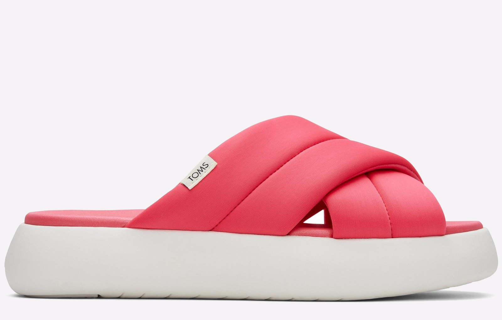 Toms Alpargata Mallow Crossover Slide Womens Sliders | Slip On Shoes  | Pink  | UK Size 7
