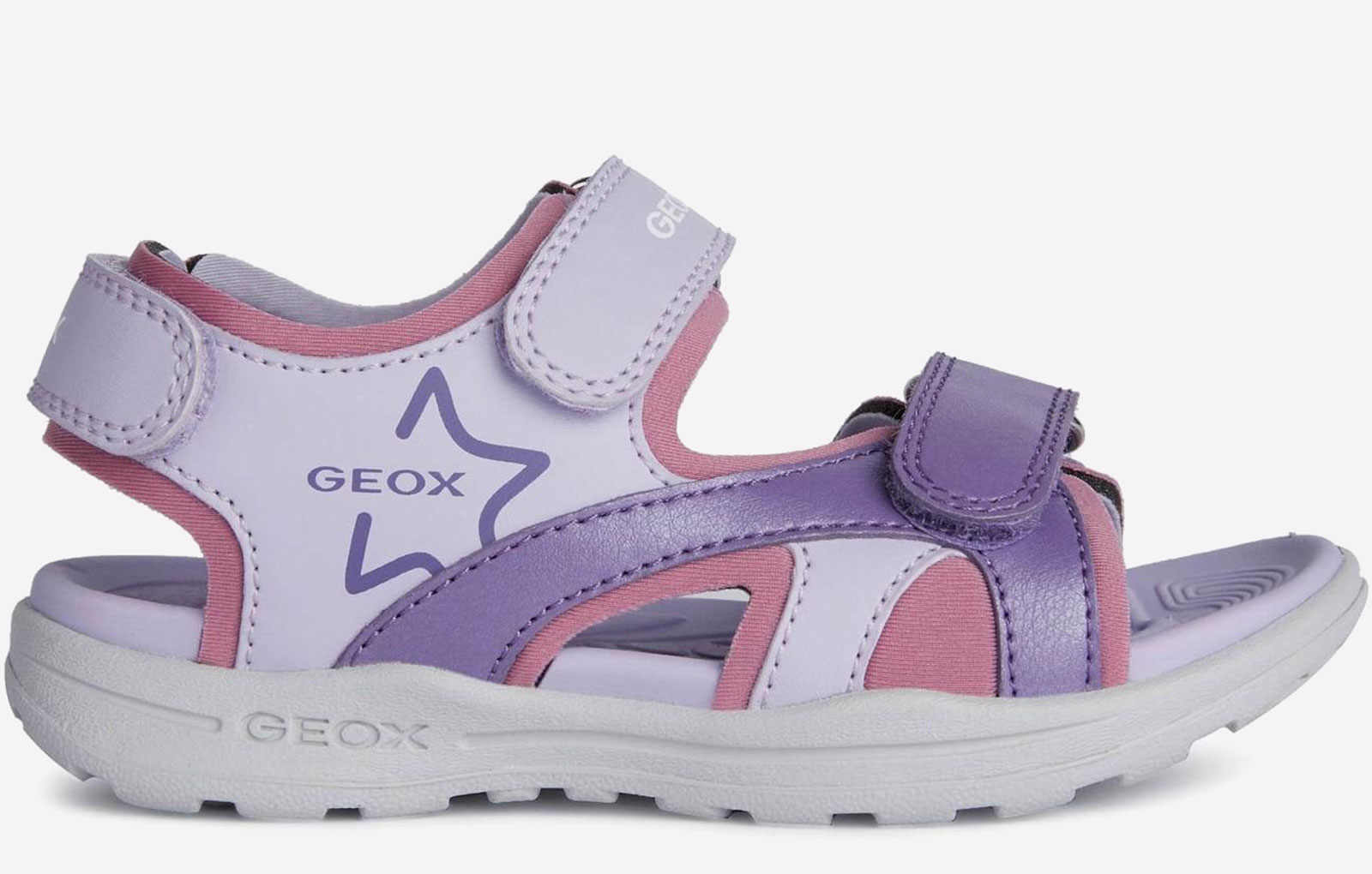 Geox Vaniett Kids Girls Shoes Trainers  Size: 3 Colour : Lilac/Light Violet