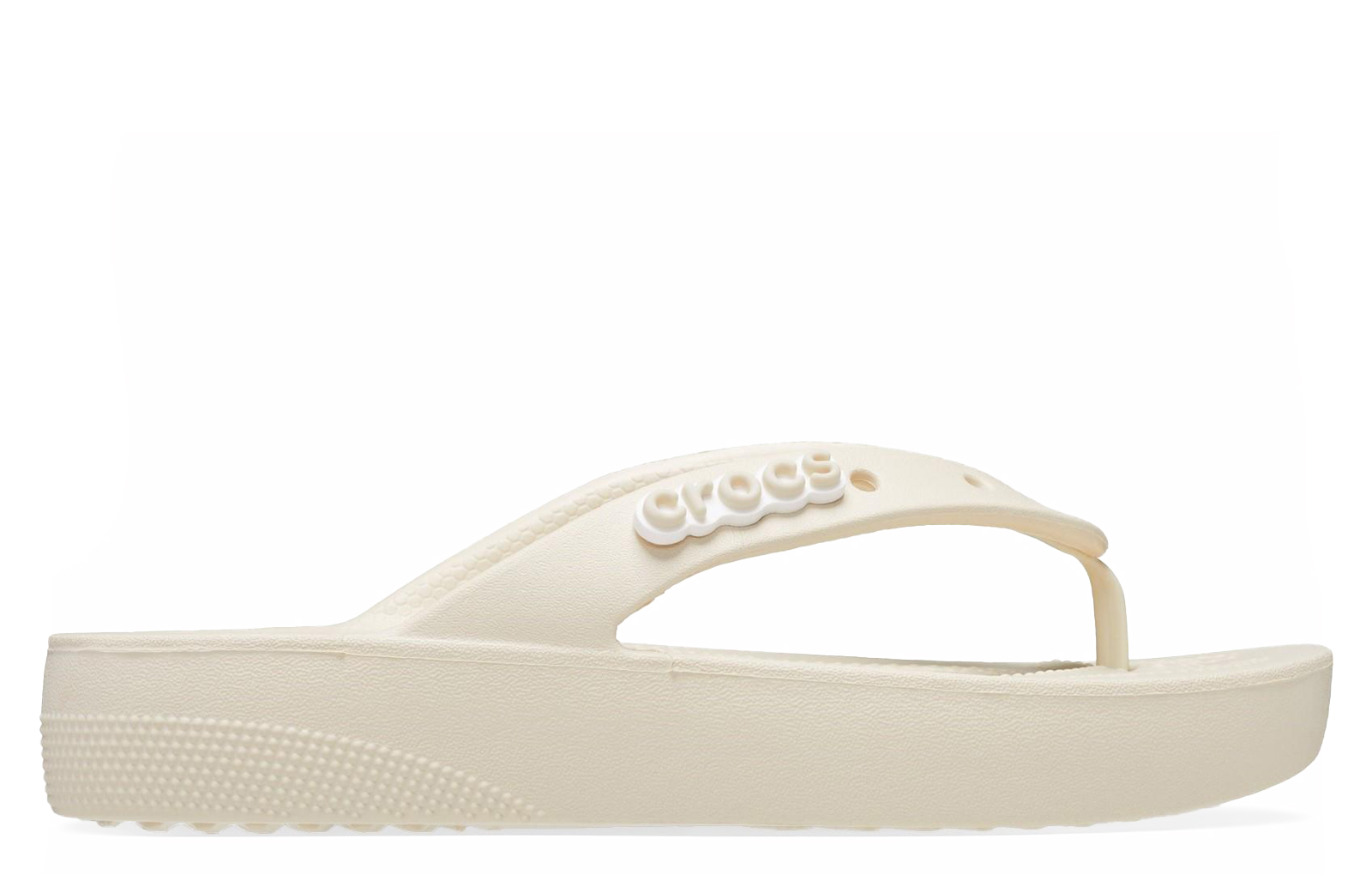 Crocs Classic Platform Flip Flop Unisex Men's | Flip Flops  | Bone  | UK Size 8