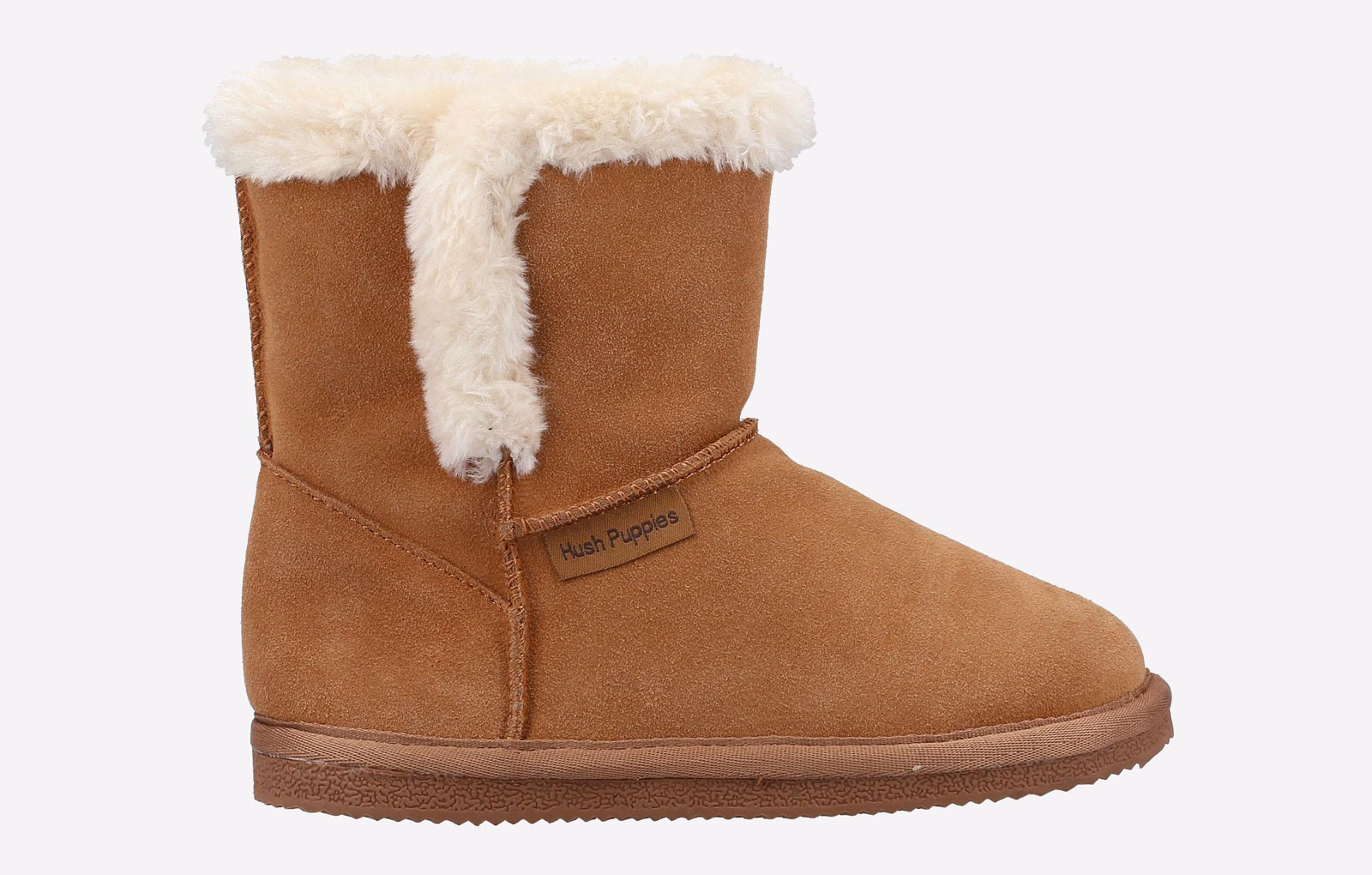 Hush Puppies Ashlynn Kids Slipper Boots | Slippers  | Tan  | UK Size 11