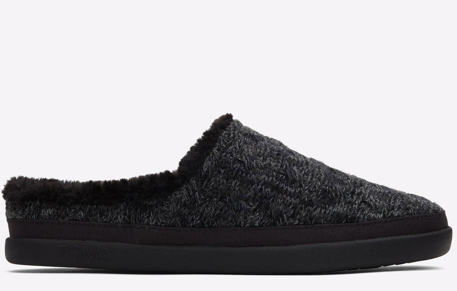 Toms Sage Slippers Womens | Slip On Shoes  | Black  | UK Size 8