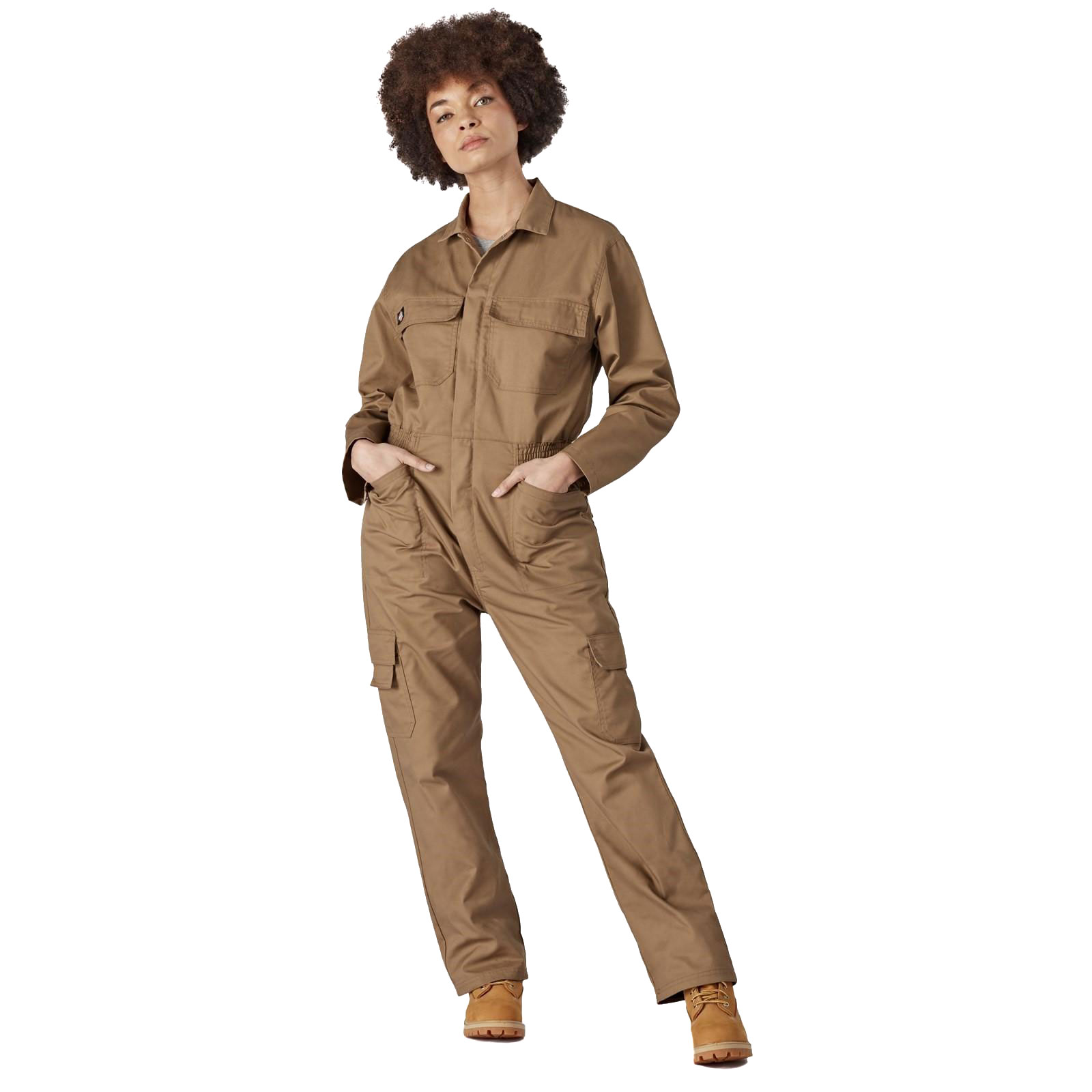 Dickies Everyday Coverall Womens Trainers, Size S In Khaki