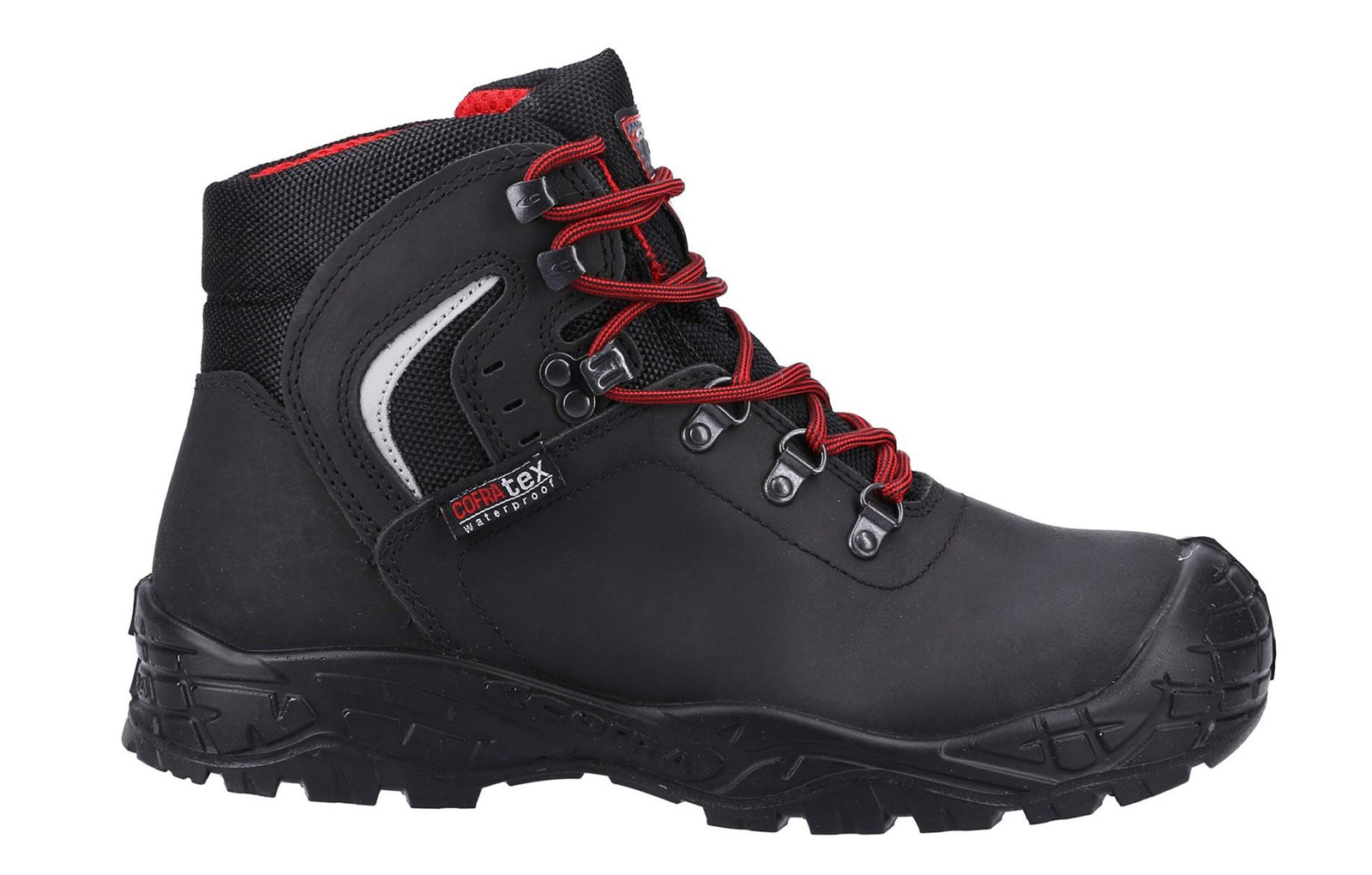 Cofra Summit UK S3 Waterproof Safety Boots Unisex | Safety Boots  | Black/Red  | UK Size 6.5