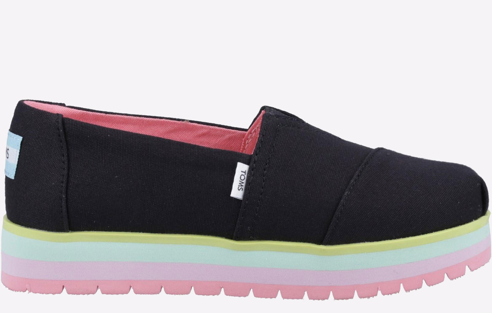 Toms Alpargata Platform Shoe Junior Girls - GRD-37124-69225-15