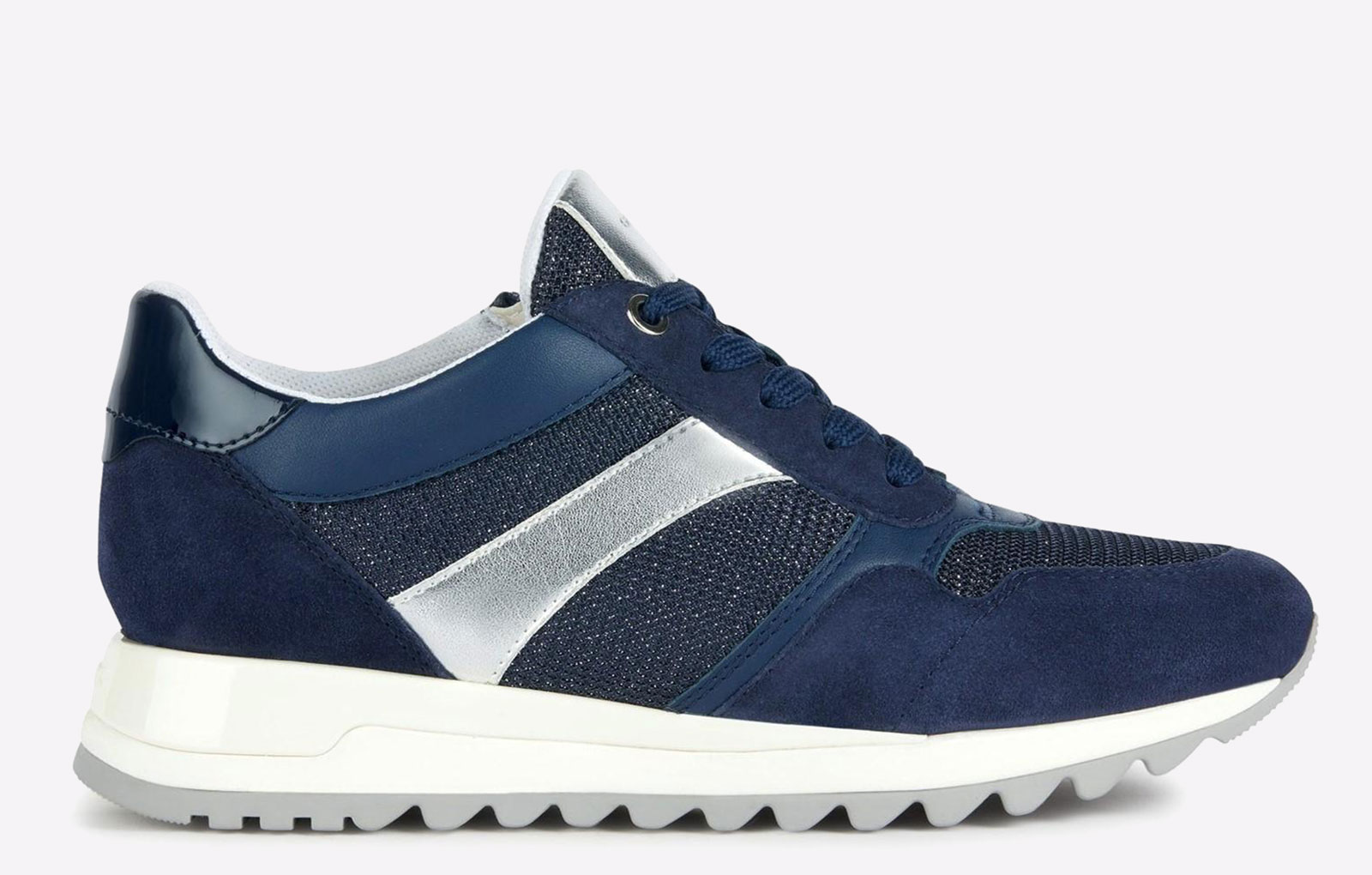 Geox Tabelya Waterproof Womens Trainers, Size 7 In Navy