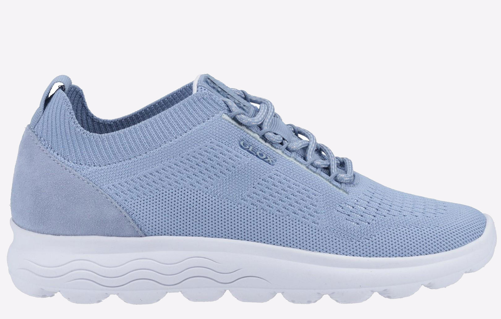Geox Spherica Womens Trainers, Size 7.5 In Light Sky