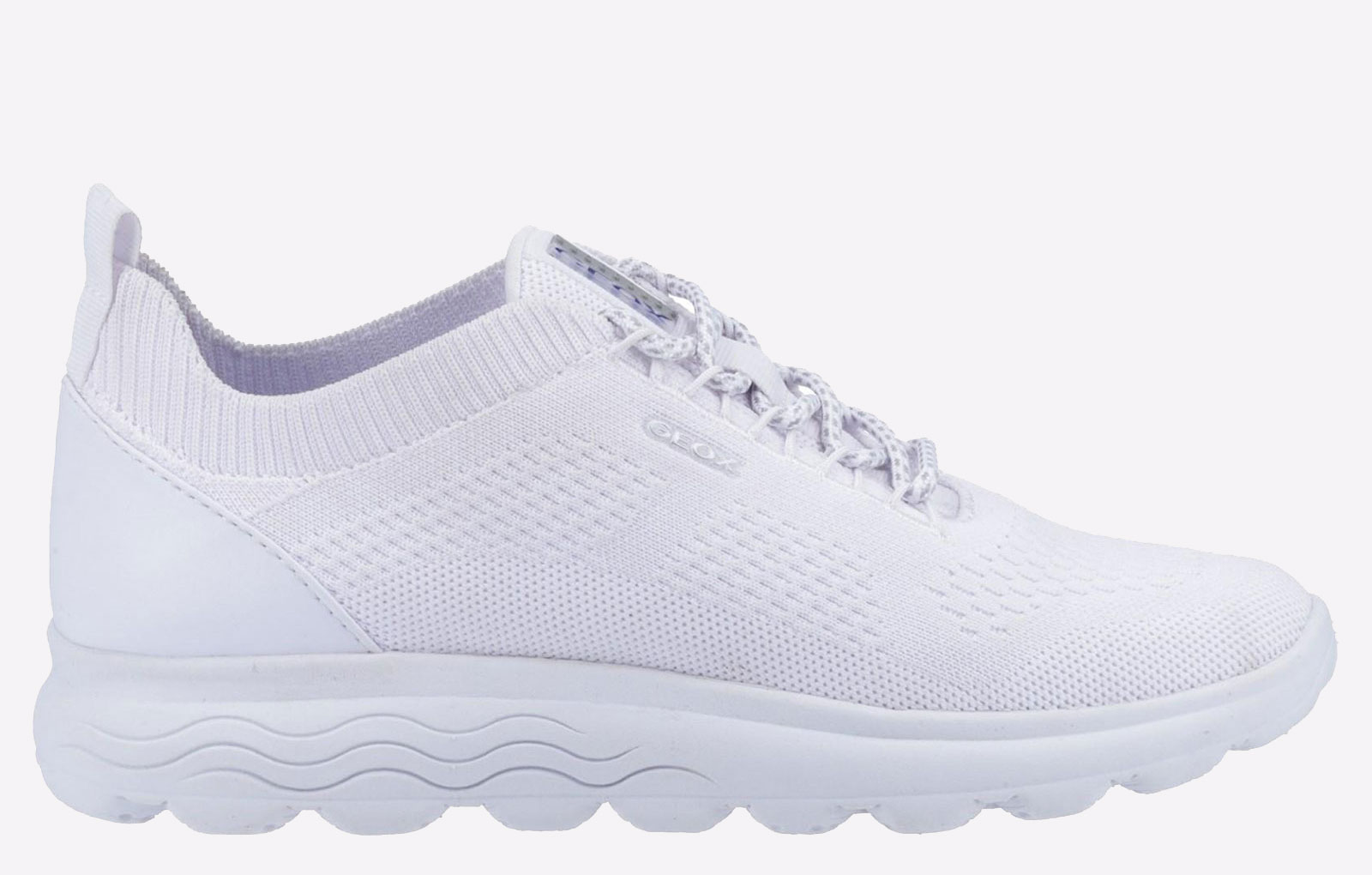 Geox Spherica Womens Trainers, Size 7.5 In White