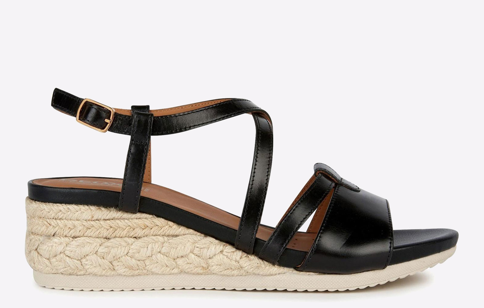 Geox D Ischia Corda A Sandals Womens | Sandals  | Black  | UK Size 6