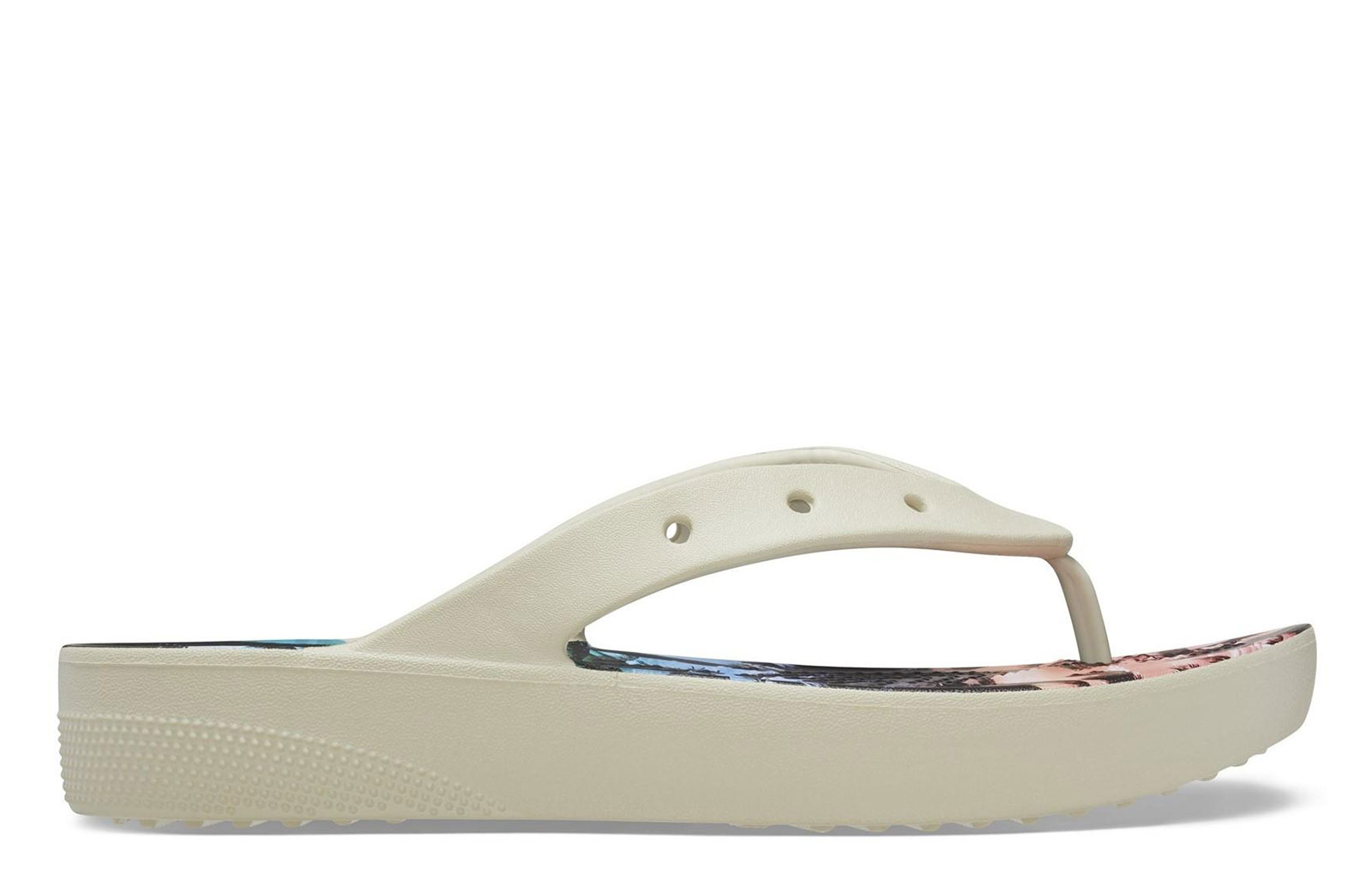Crocs Classic Platform Flip Flop Unisex Men's | Flip Flops  | Bone/Multi  | UK Size 9