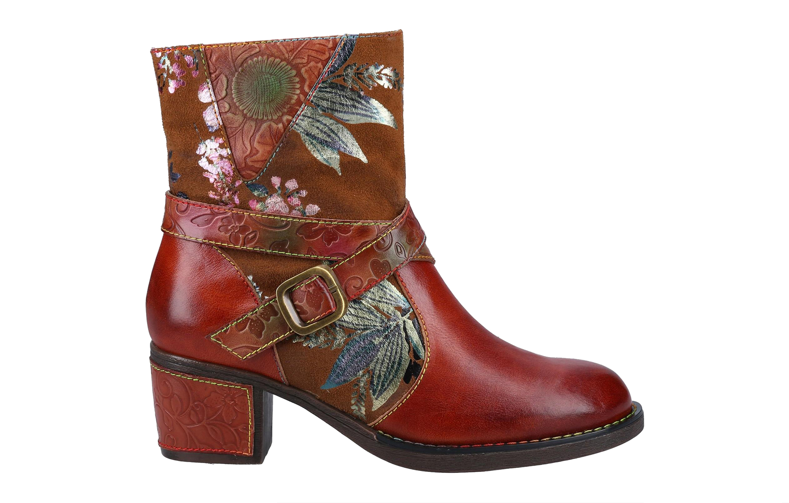 Riva Aisha Womens Biker Boots | Boots  | Brown  | UK Size 3