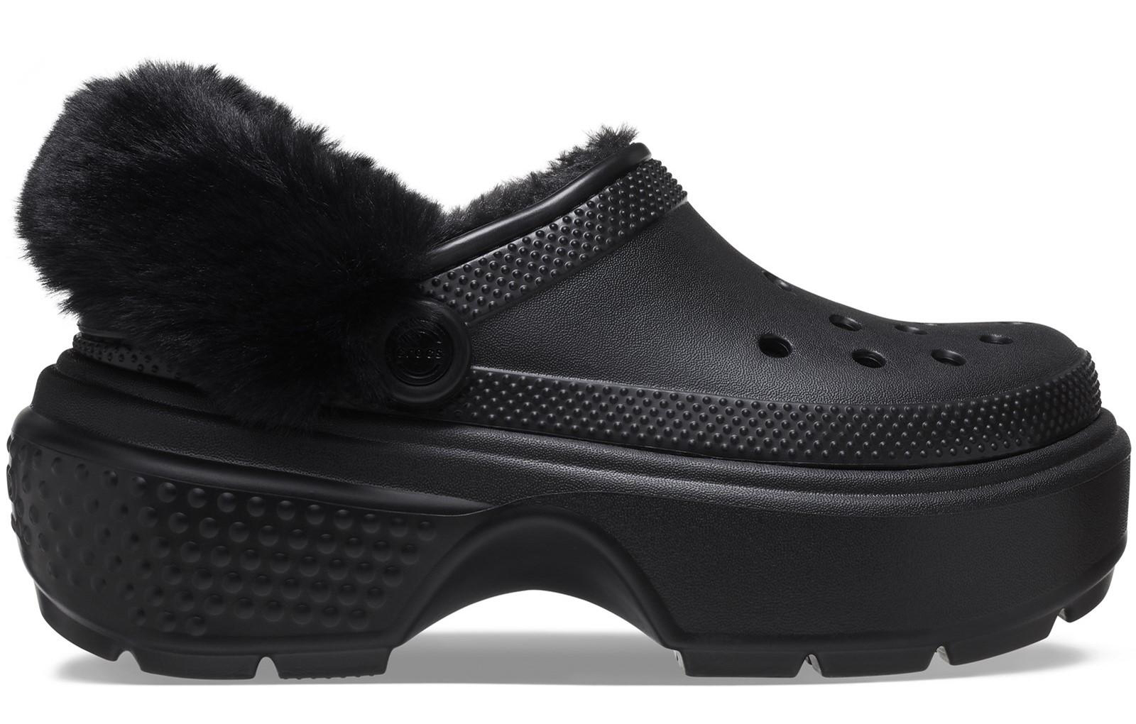 Crocs Stomp Lined Clogs Womens | Crocs  | Black  | UK Size 8