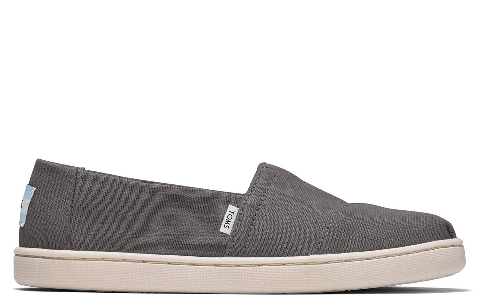 Toms Alpargata Kids Slip On Shoe | Slip On Shoes  | Grey  | UK Size 13
