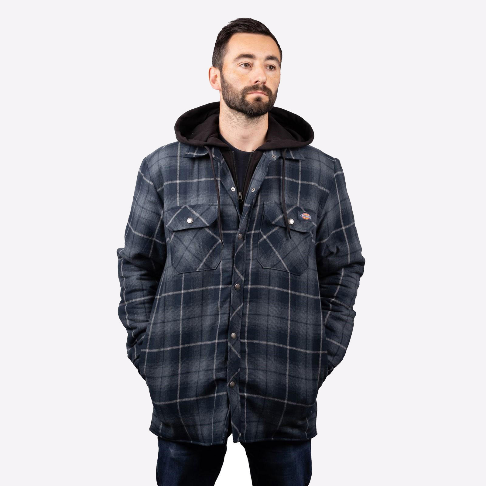 Dickies Flannel Shirt Jacket Mens - GRD-38224-71270-07