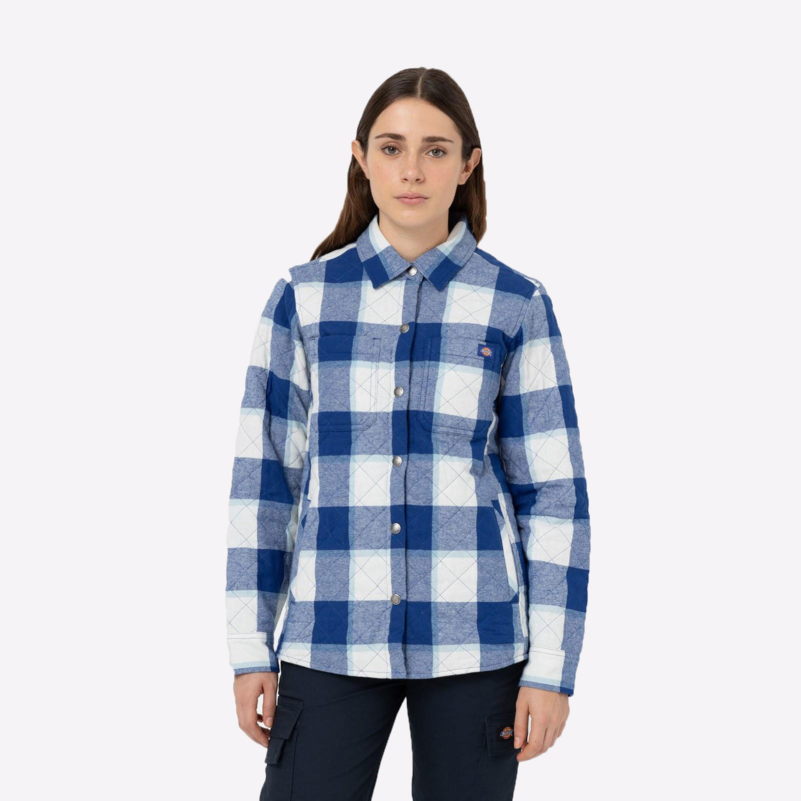 Dickies Flannel Shirt Jacket Womens - GRD-38227-71275-06