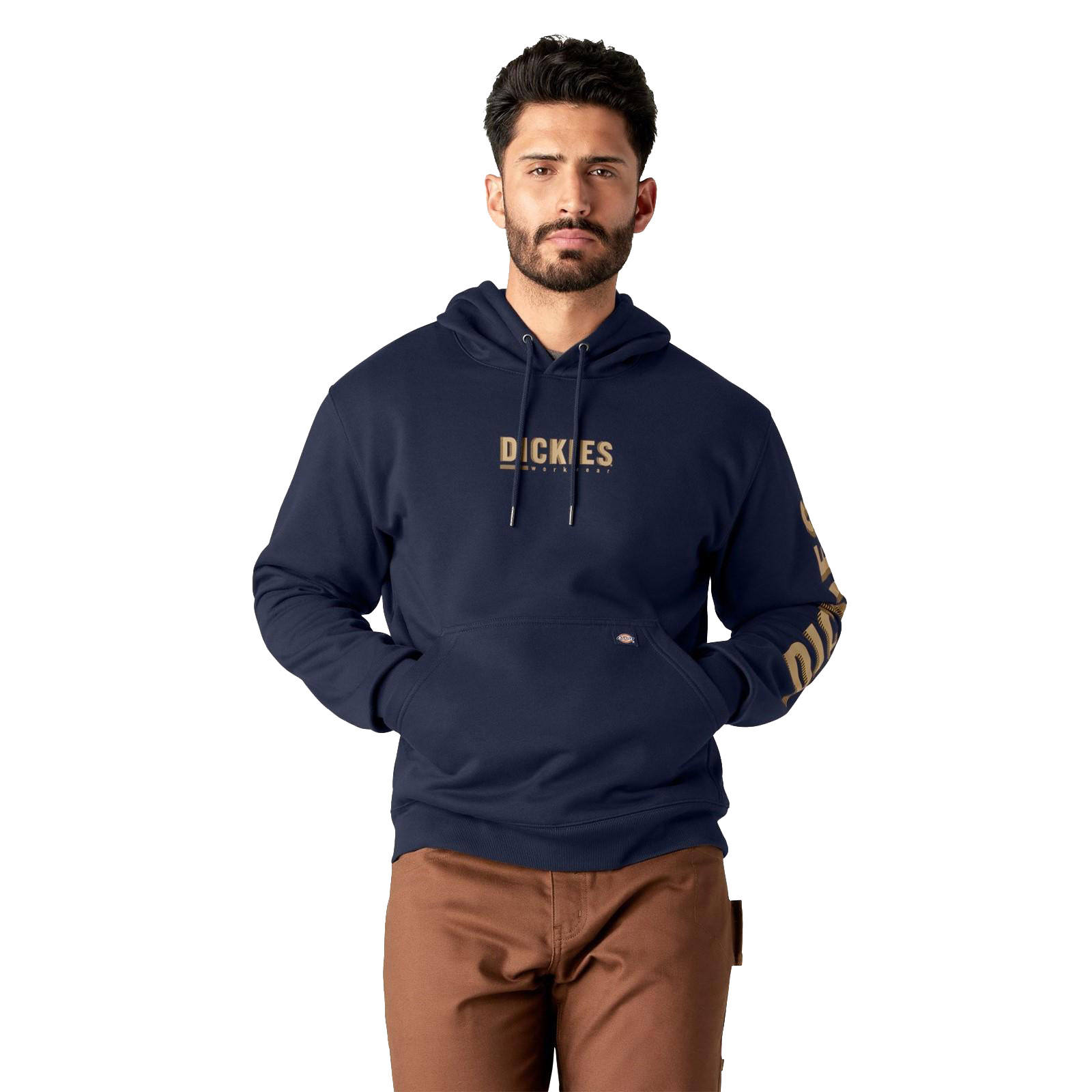Dickies Graphic Pullover Fleece Men's Size M In Navy