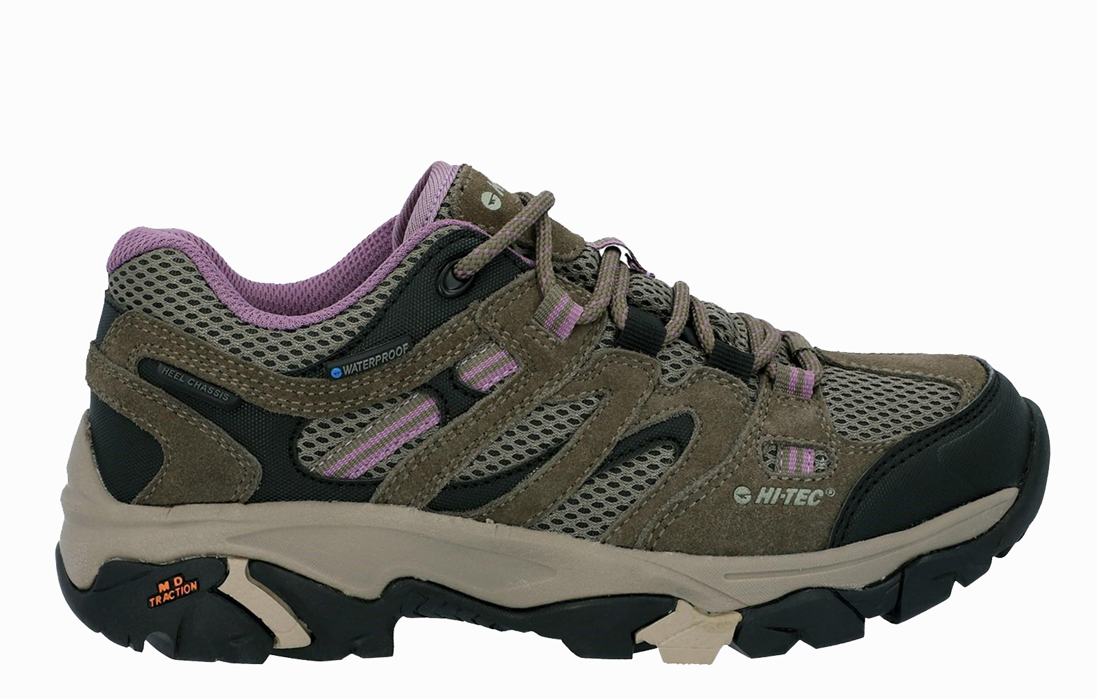 Hi-Tec Apex Waterproof Womens Hiking Shoes | Slip On Shoes  | Taupe  | UK Size 4