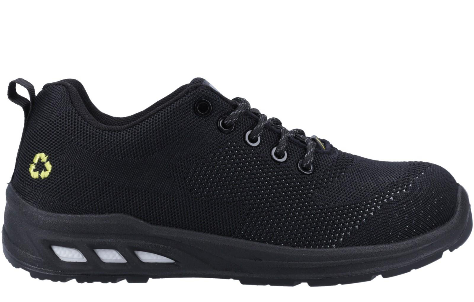 Safety Jogger Ecofitz S1P Men's | Slip On Shoes  | Black  | UK Size 5