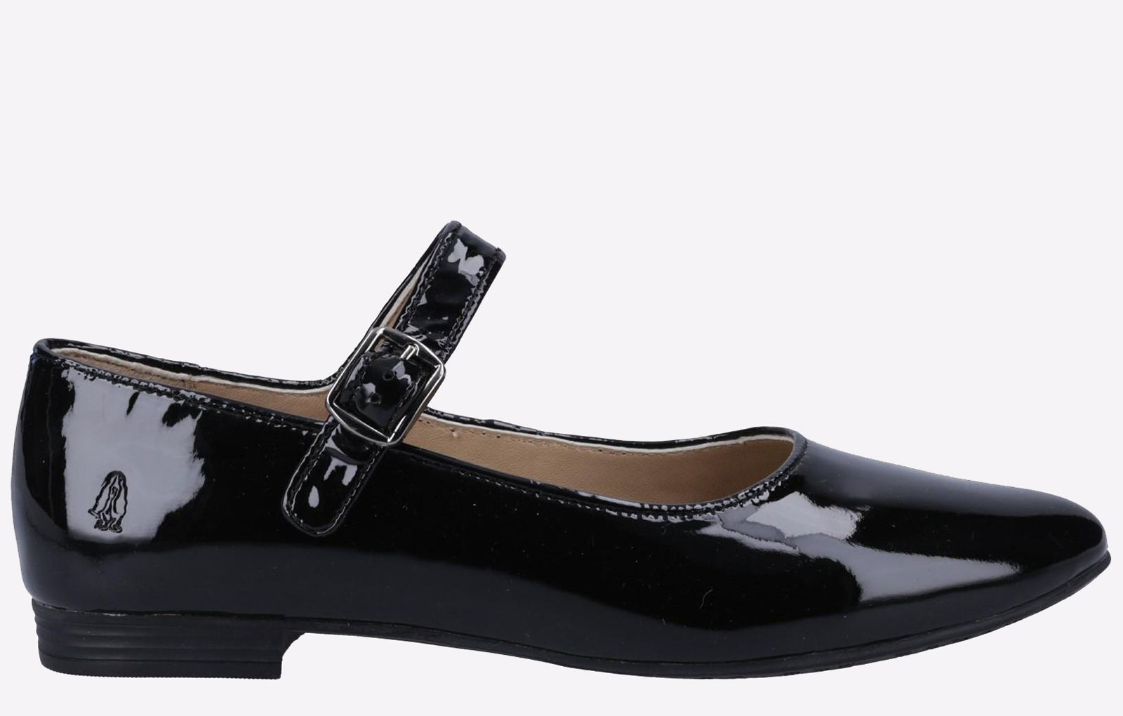 Hush Puppies Melissa Memoery Foam Womens Shoes Trainers, Size 8 In Patent Black