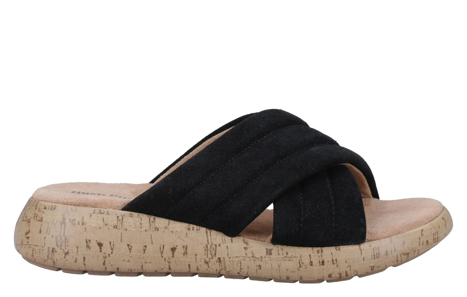 Hush Puppies Sarah Slide Womens Sandals | Slip On Shoes  | Black  | UK Size 7