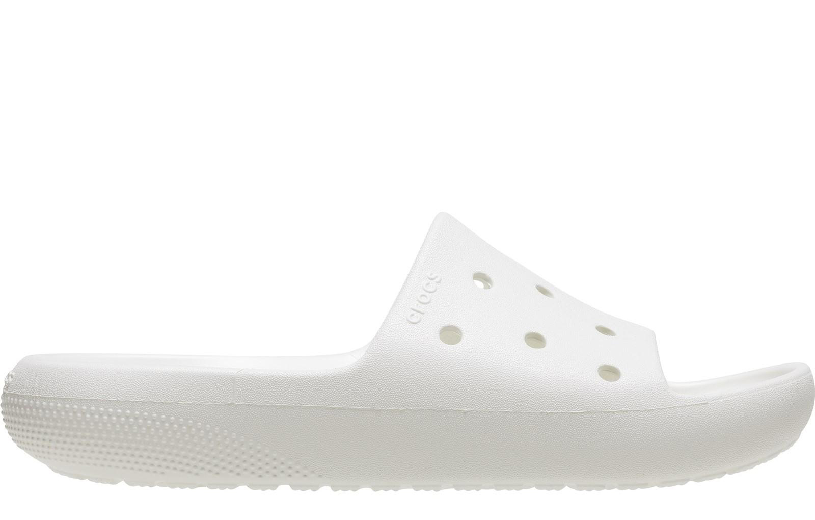 Crocs Classic Slide Unisex Men's Slides, Size 12 In White | Slip On Shoes  | White  | UK Size 12