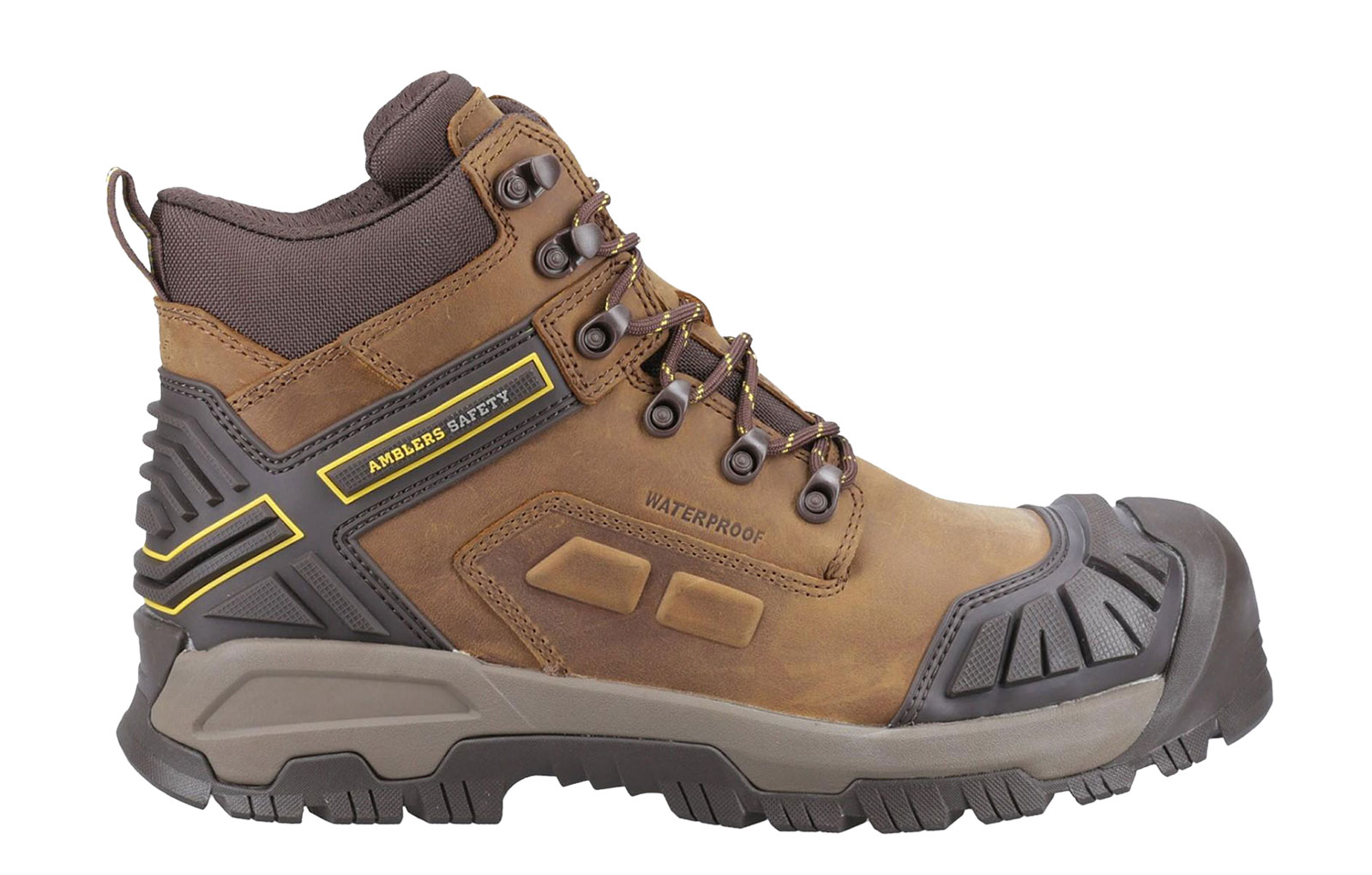 Amblers Quarry Waterproof Safety Boots Men's | Safety Boots  | Brown  | UK Size 9