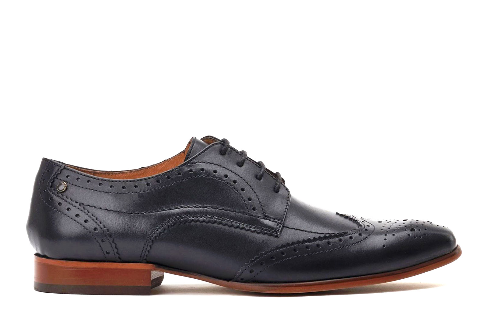 Base London Barbera Brogues Men's Shoes Men's | Brogues  | Black  | UK Size 10