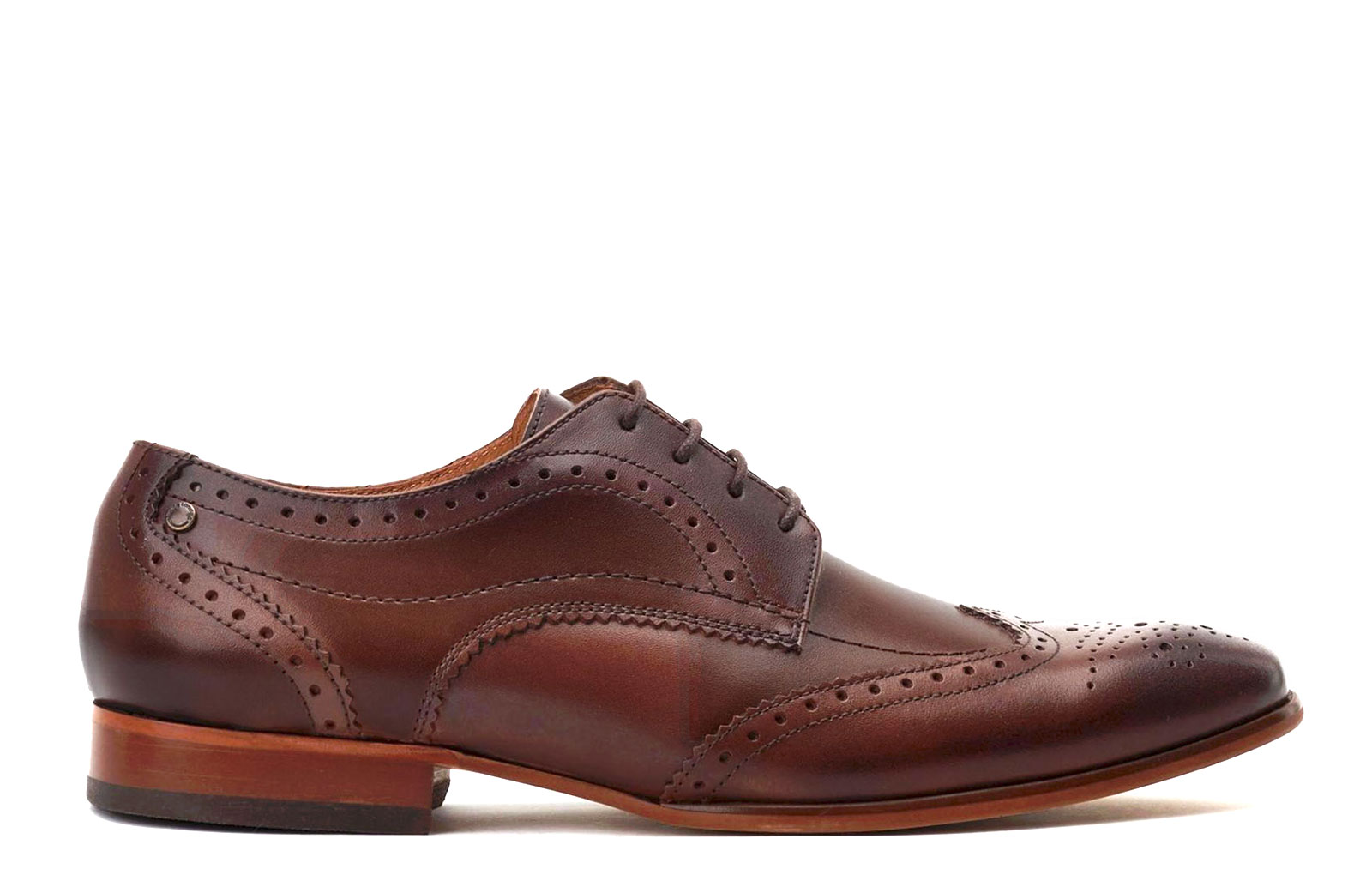 Base London Barbera Brogues Men's Shoes Men's | Brogues  | Dark Brown  | UK Size 11