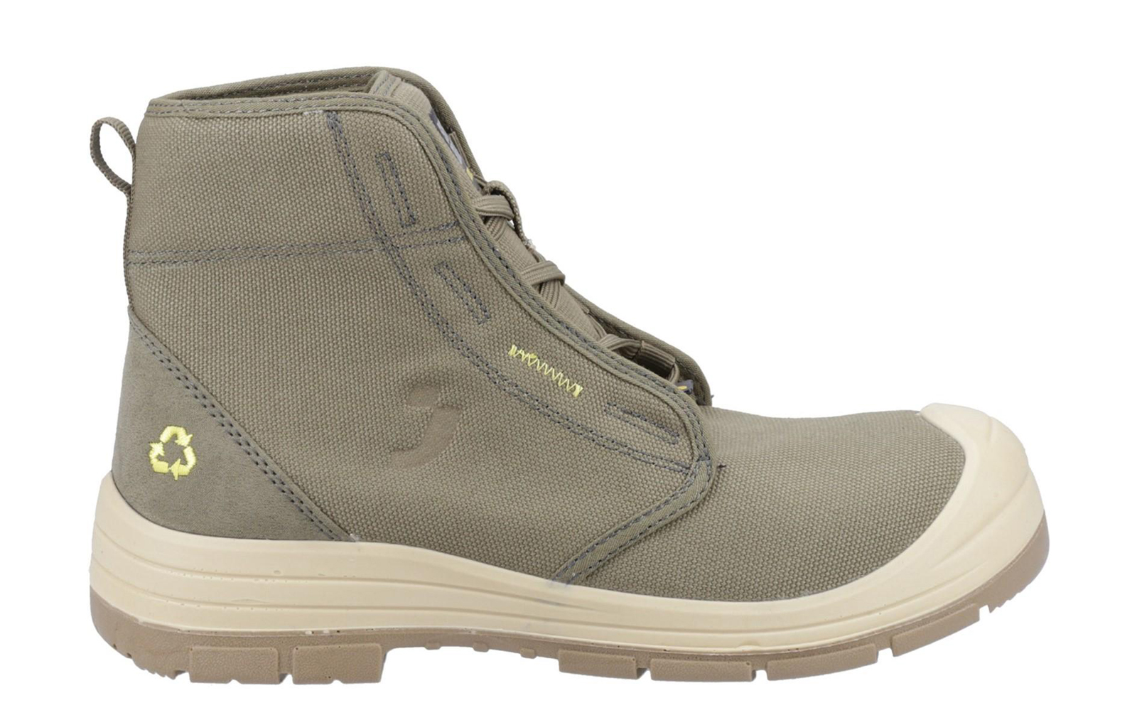 Safety Jogger Ecodesert Mid Boots Men's | Safety Boots  | Khaki  | UK Size 11