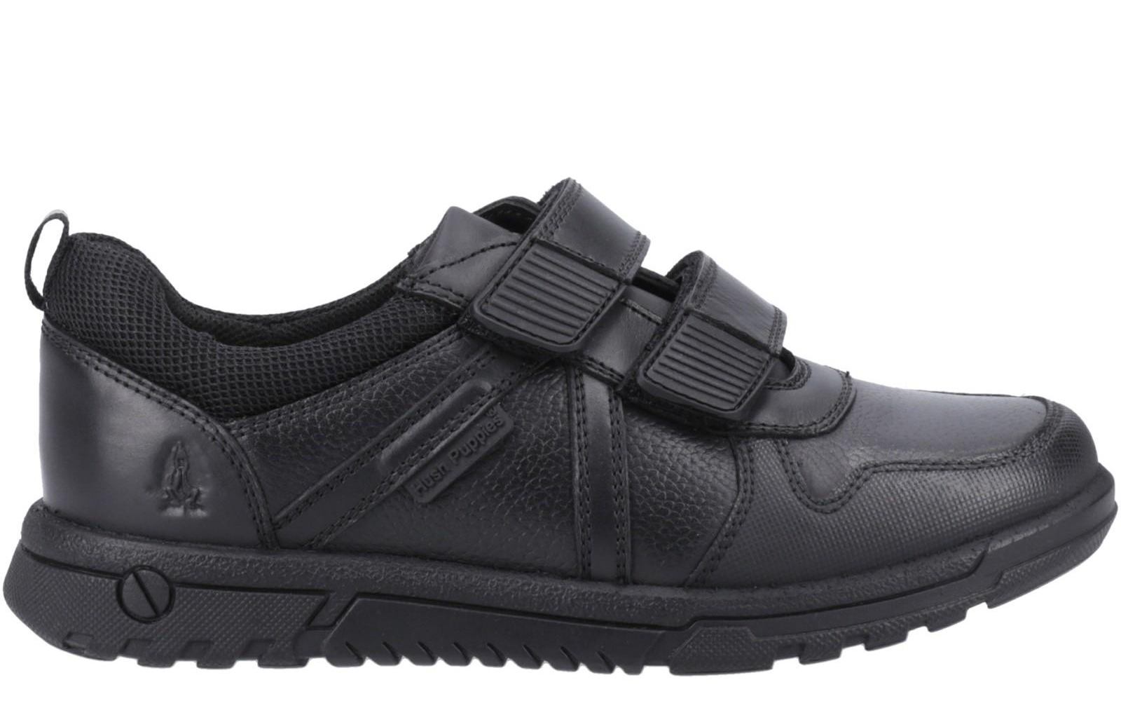 Hush Puppies Spencer Kids Boys School Shoes | School Shoes  | Black  | UK Size 10