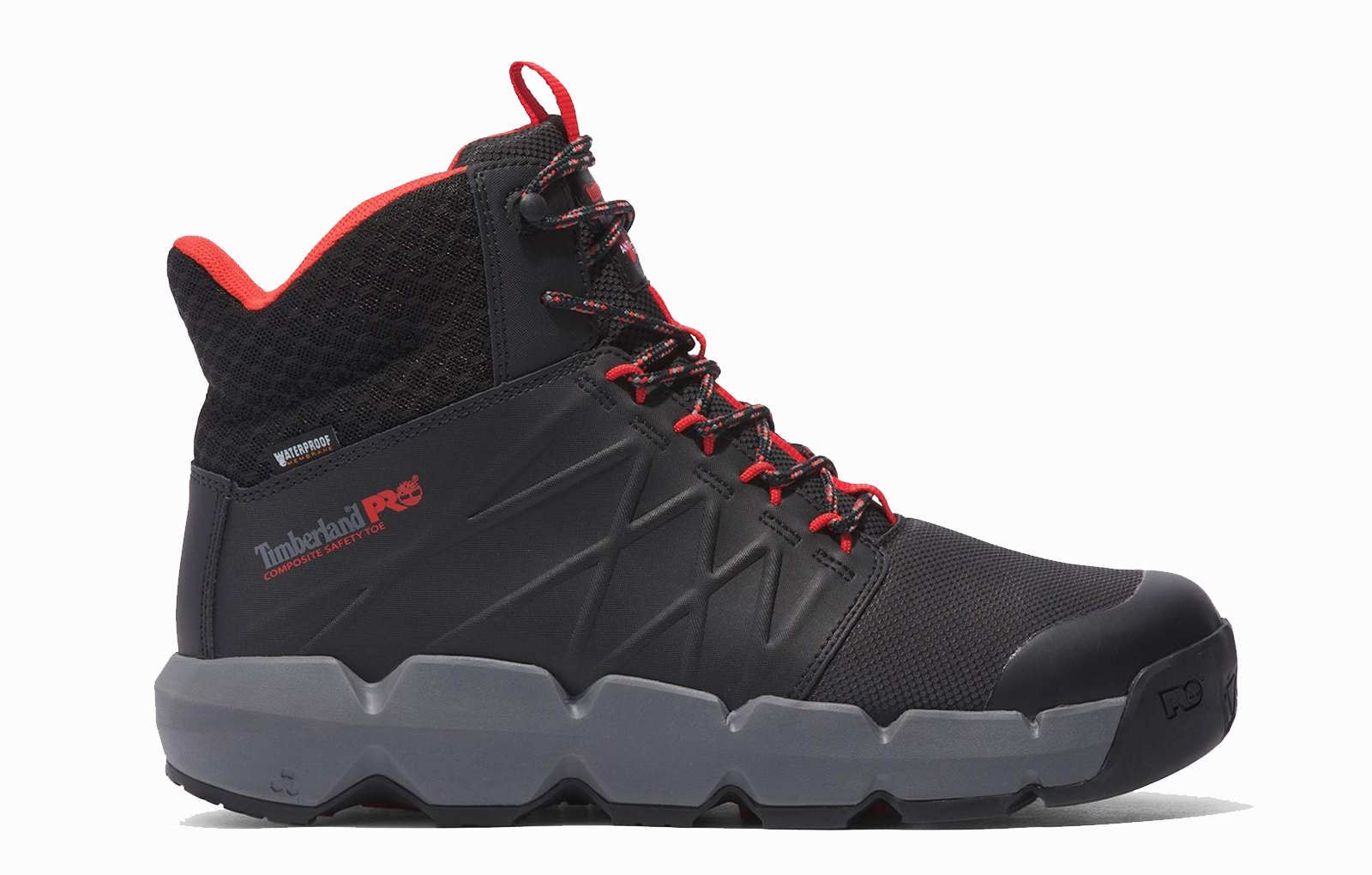 Timberland Pro Morphix 6 Waterproof Safety Boots Men's | Safety Boots  | Black/Red  | UK Size 11