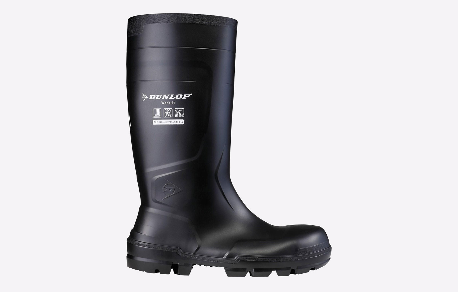 Dunlop Work-It Waterproof Safety Wellingtons Womens | Safety Boots  | Black  | UK Size 2.5