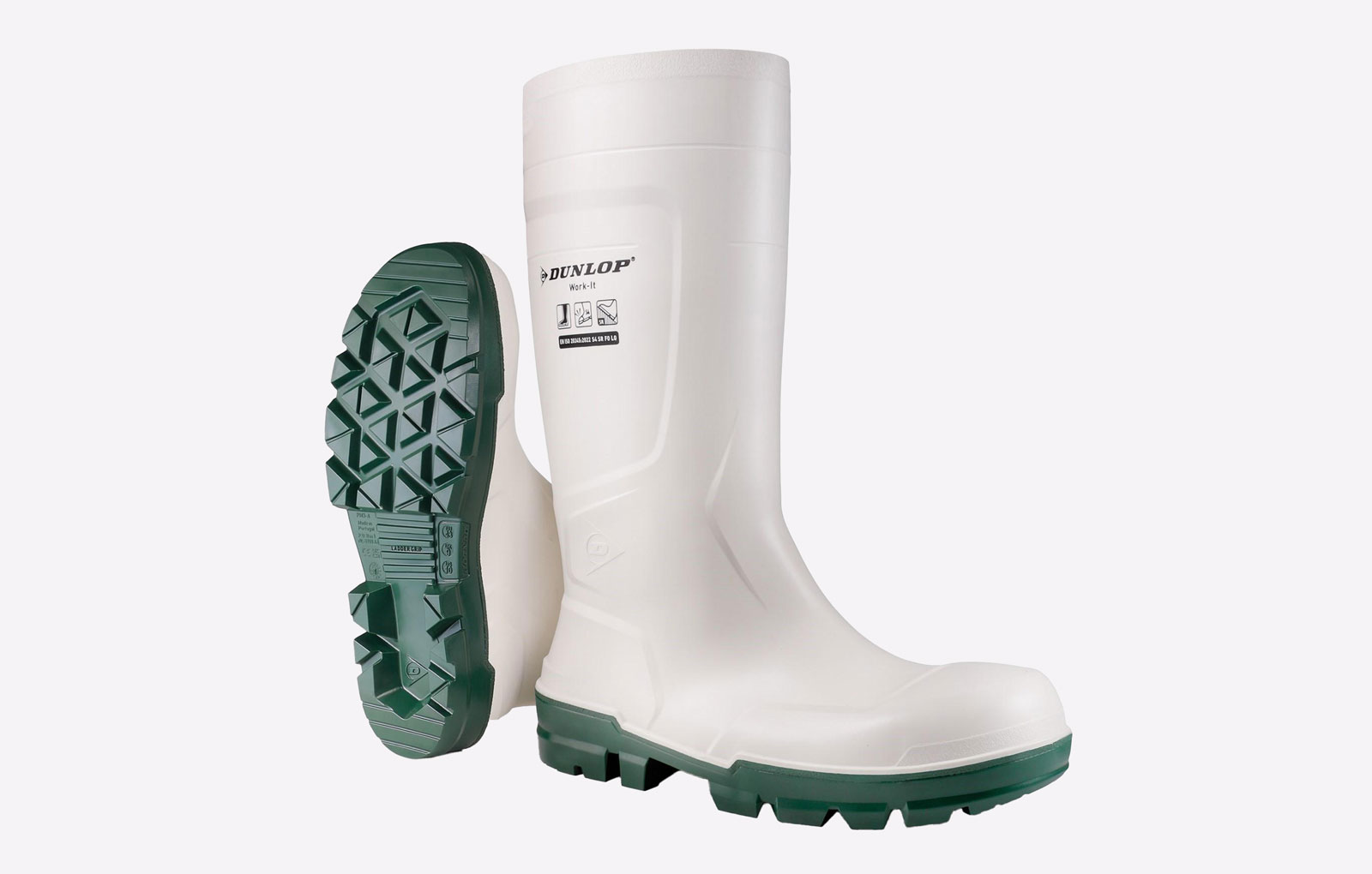 Dunlop Work-It Waterproof Safety Wellingtons Womens | Safety Boots  | White  | UK Size 2.5