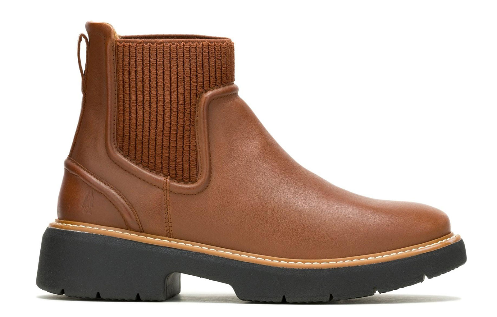 Hush Puppies Jodie Womens Ankle Boots | Slip On Shoes  | Cognac  | UK Size 7