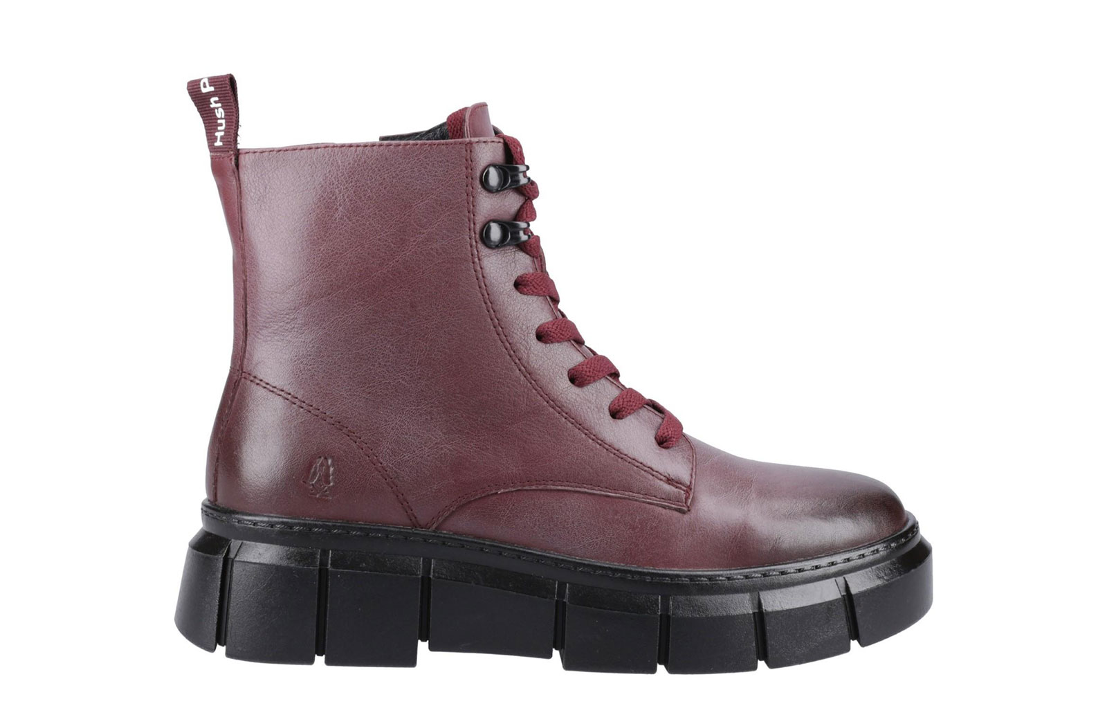 Hush Puppies Fawn Memory Foam Womens Ankle Boots | Slip On Shoes  | Bordeaux  | UK Size 4