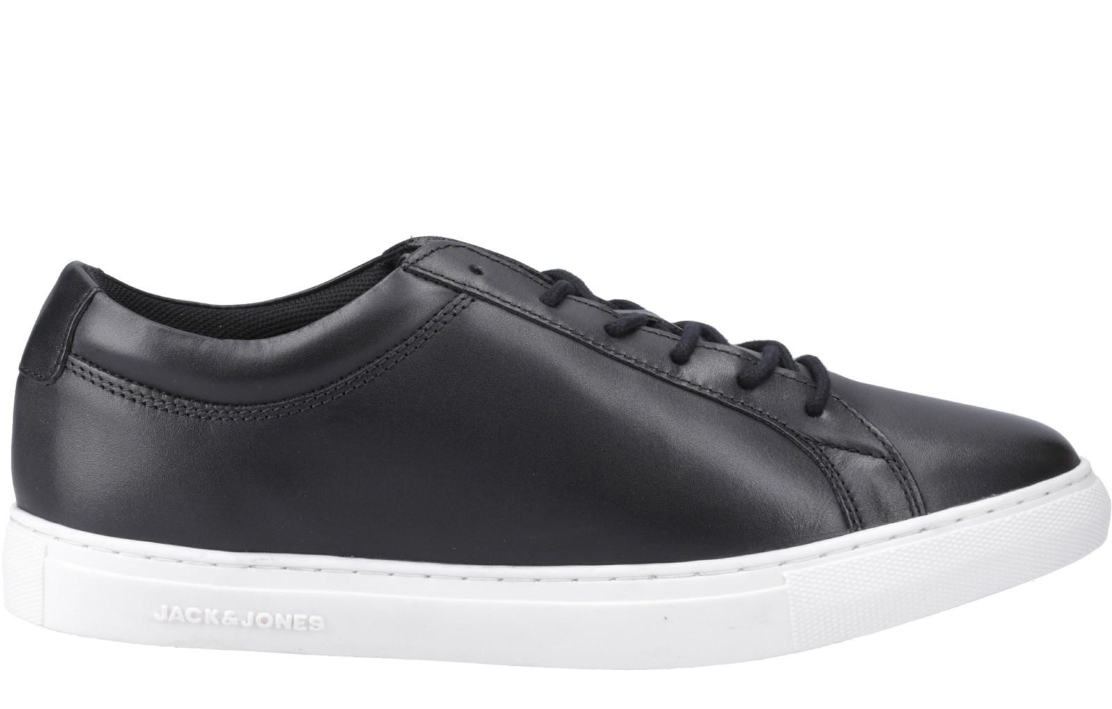 Jack & Jones Galaxy Leather Men's Trainers  Size: 8 Colour : Anthracite