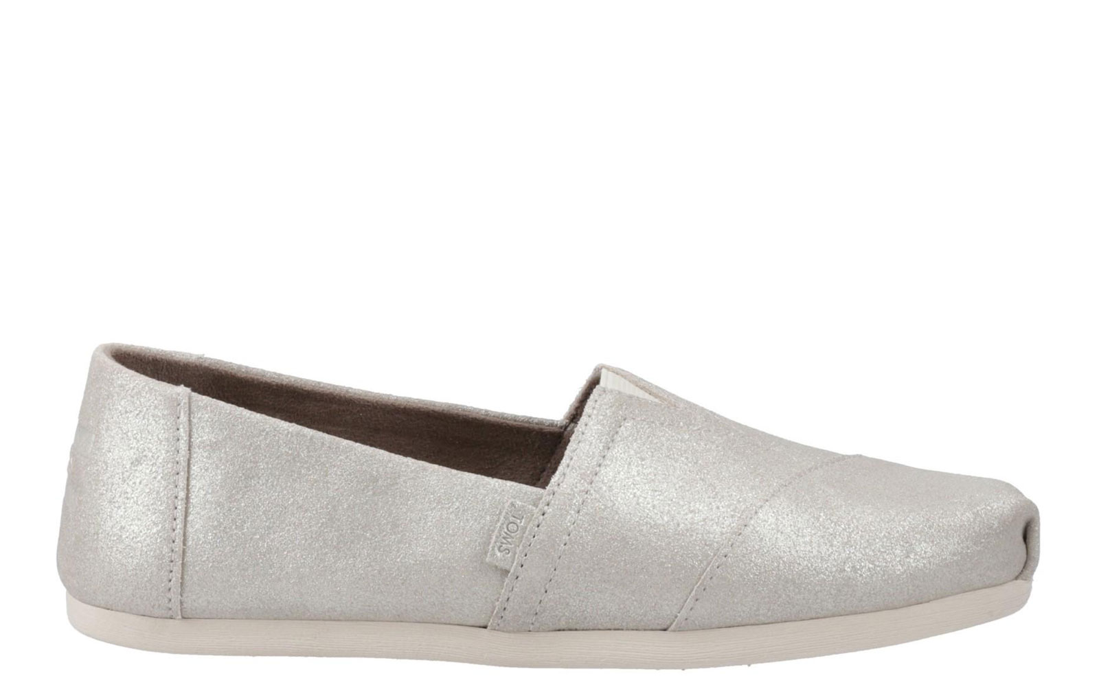 Toms Alpargata Cloudbound Womens Shoes | Slip On Shoes  | Silver  | UK Size 8