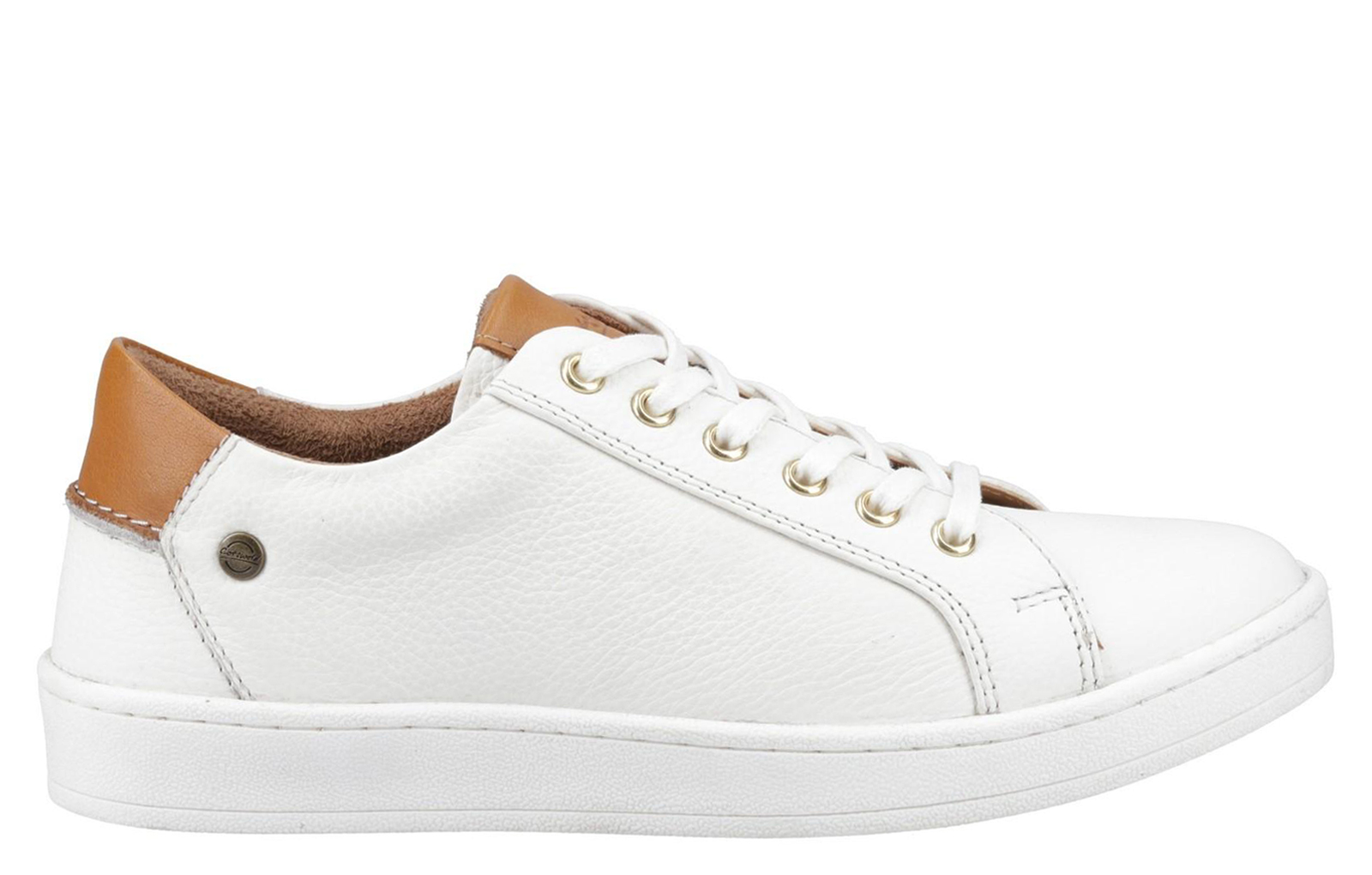 Cotswold Radcot Womens Leather Trainers  Size: 6 Colour : White