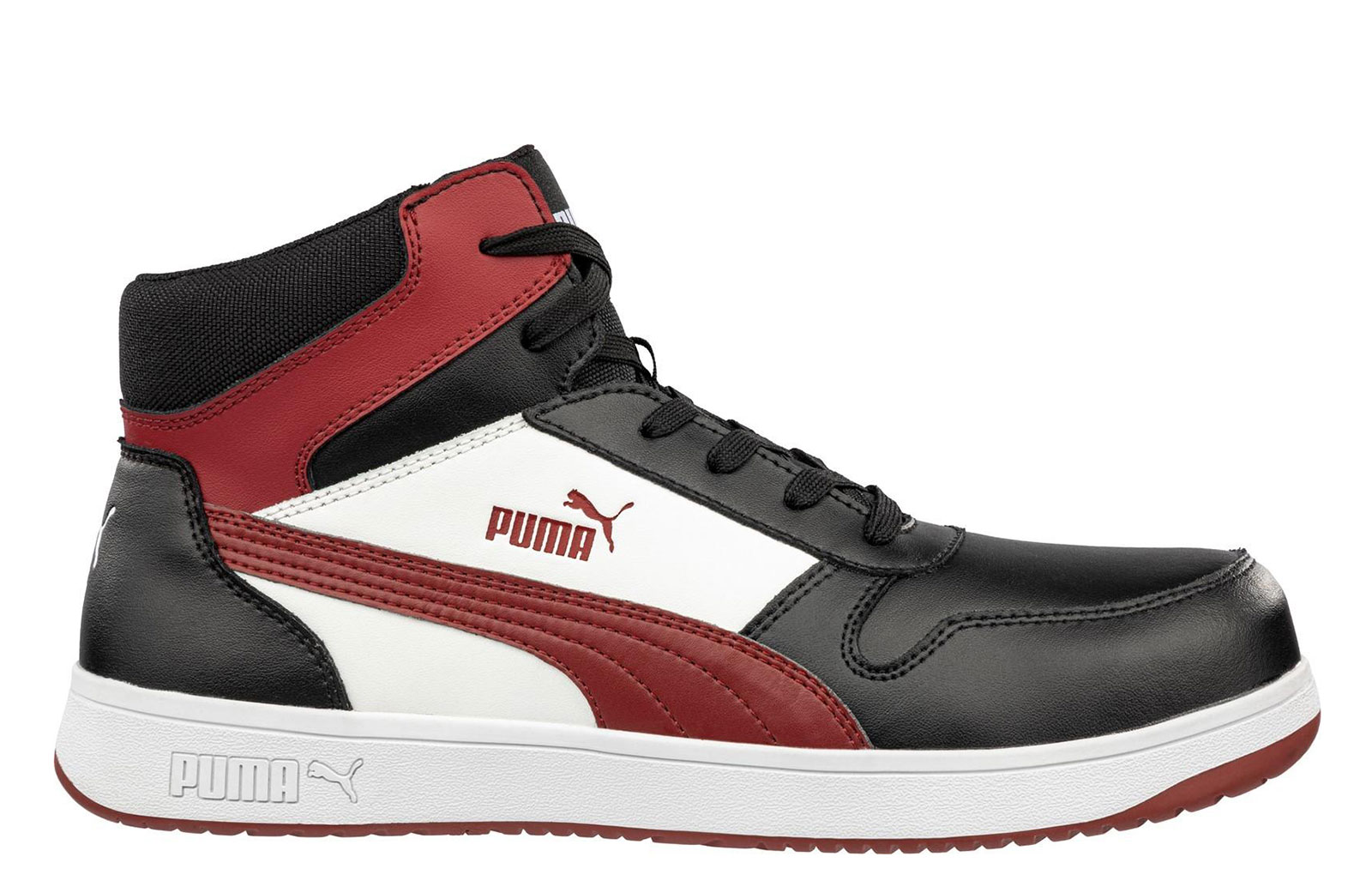 Puma Safety Frontcourt Safety Shoes Men's | Court Shoes  | Black/Red  | UK Size 9