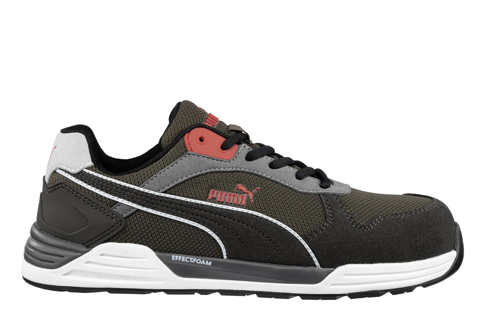 Puma Safety Frontside Ivy Low Trainer Men's | Safety Footwear  | Ivy/White/Red  | UK Size 9