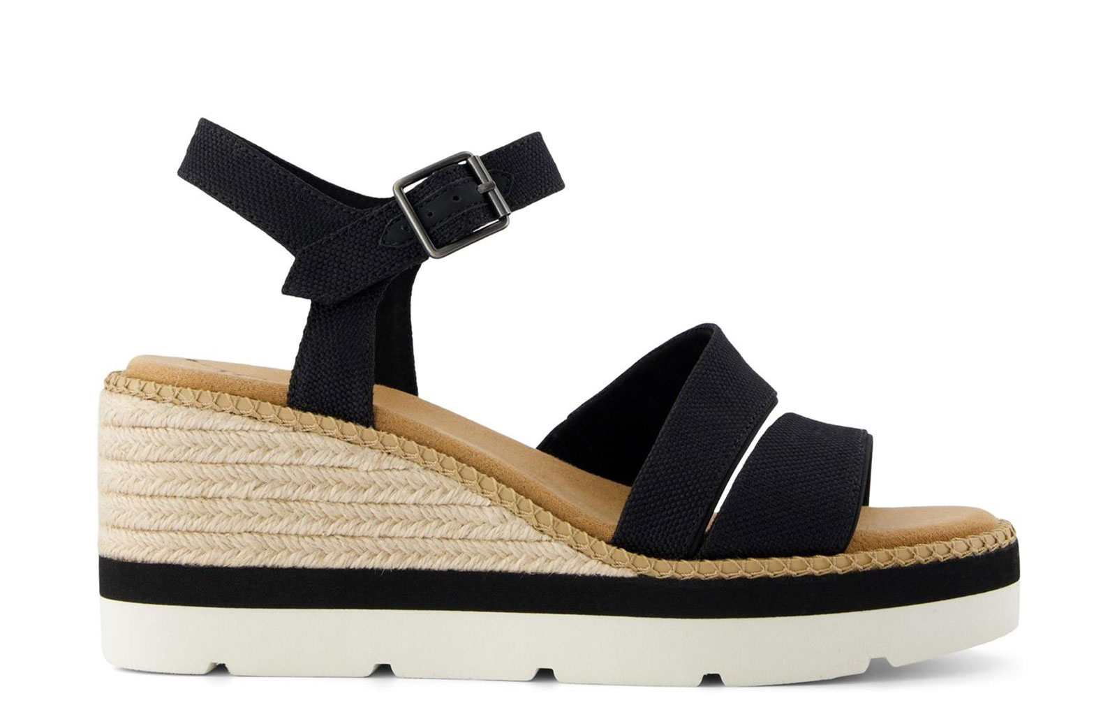 Toms Darya Womens Sandals | Slip On Shoes  | Black  | UK Size 8