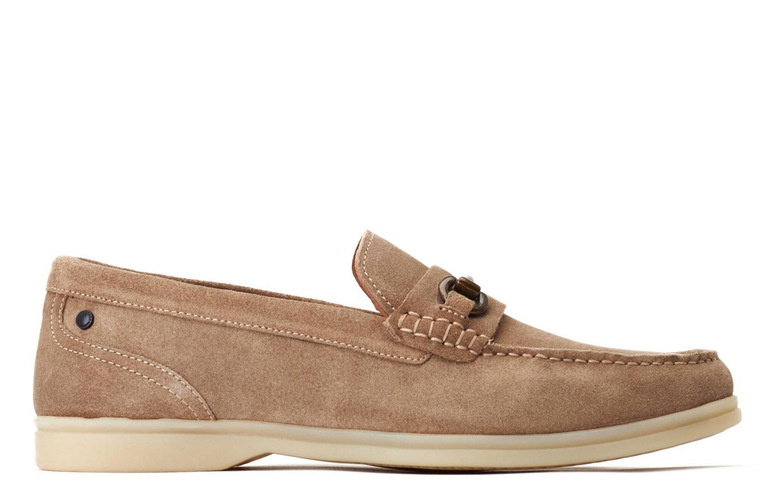Base London Snapper Men's Leather Loafer Shoes Men's | Slip On Shoes  | Sand  | UK Size 11