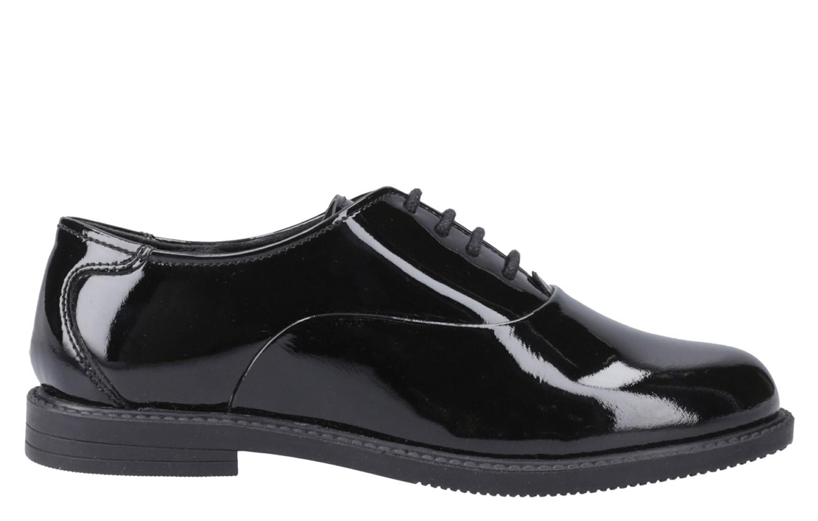 Hush Puppies Nellie Girls Leather Shoes | School Shoes  | Black  | UK Size 6