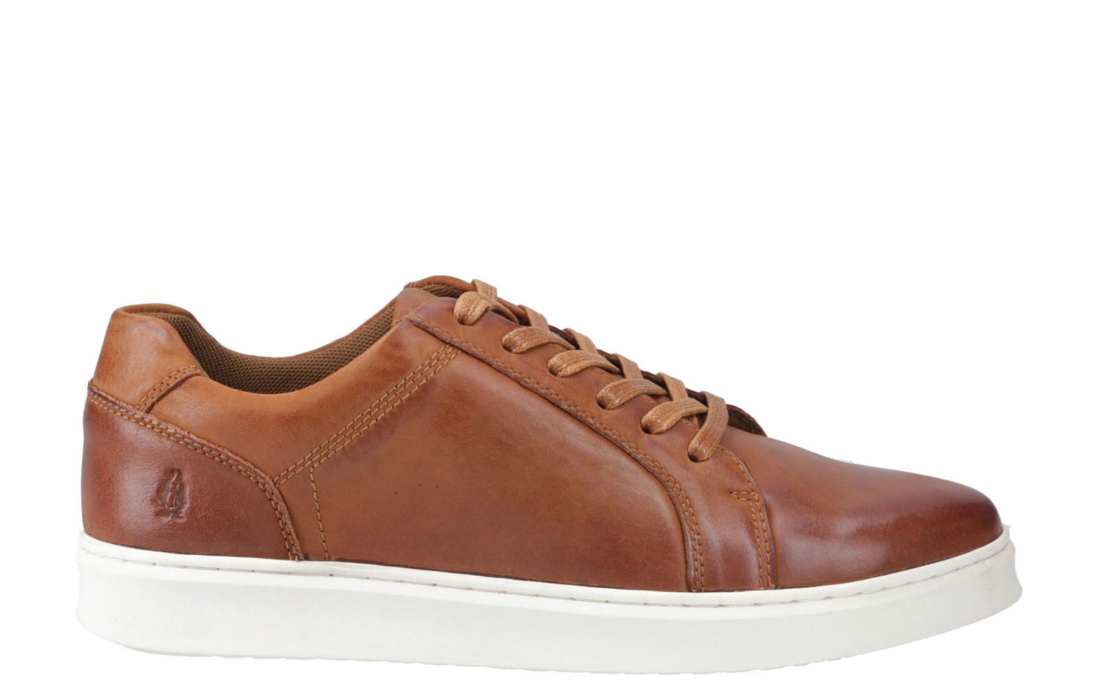 Hush Puppies Madden Leather Men's Trainers  Size: 10 Colour : Tan / White