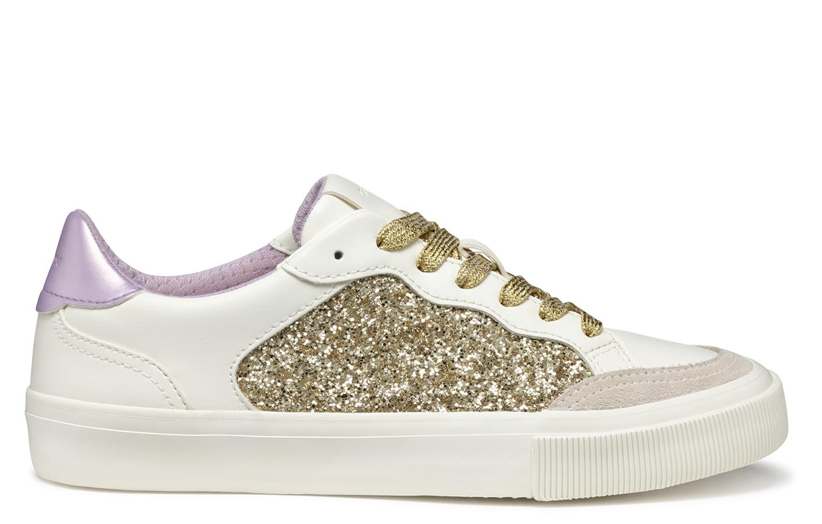 Geox Emmeleny Womens Trainers  Size: 7.5 Colour : Optic White/Light Gold