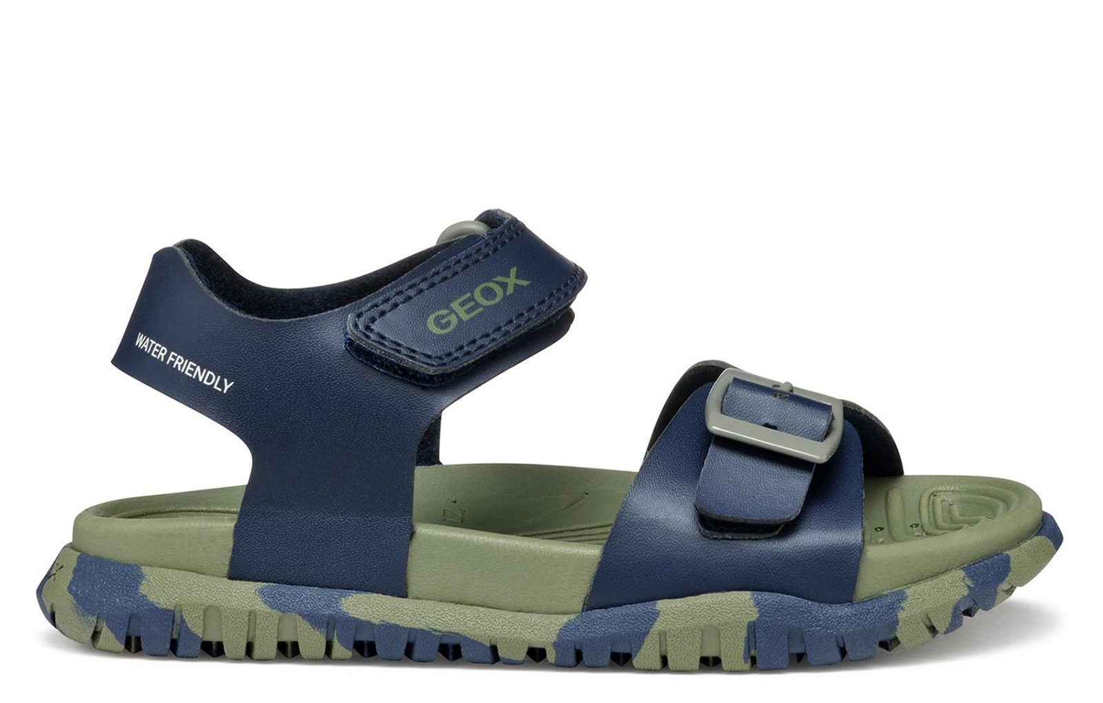 Geox Fusbetto Water Friendly Boys Sandals | Sandals  | Navy / Military  | UK Size 12.5