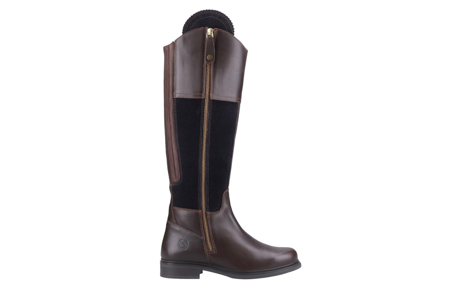 Cotswold Buscot Leather Womens Boots | Boots  | Brown/Navy  | UK Size 8