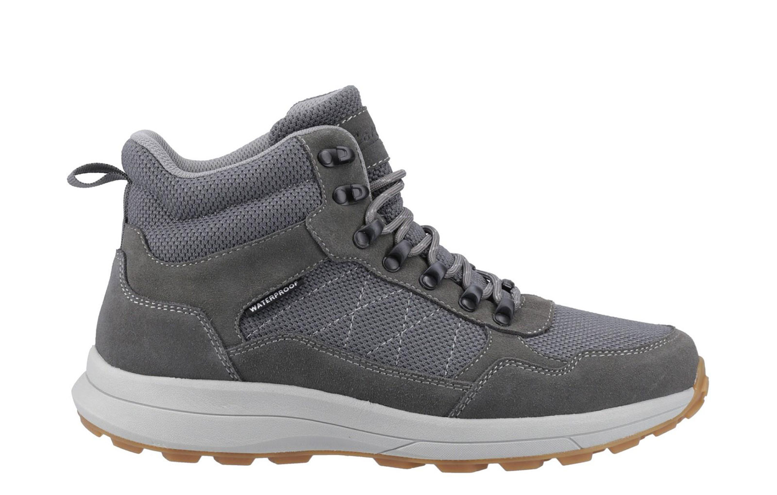 Cotswold Oddington Waterproof Men's Mid Boots | Slip On Shoes  | Grey  | UK Size 12