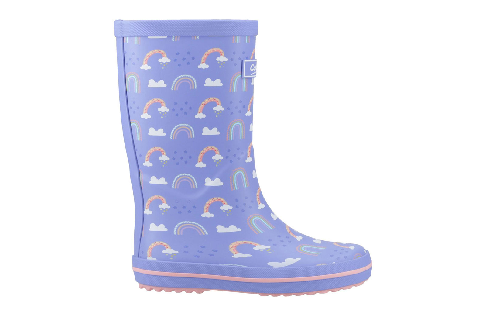 Cotswold Charlbury Kids Wellington Boots | Wellingtons  | Purple / Multicoloured  | UK Size 11