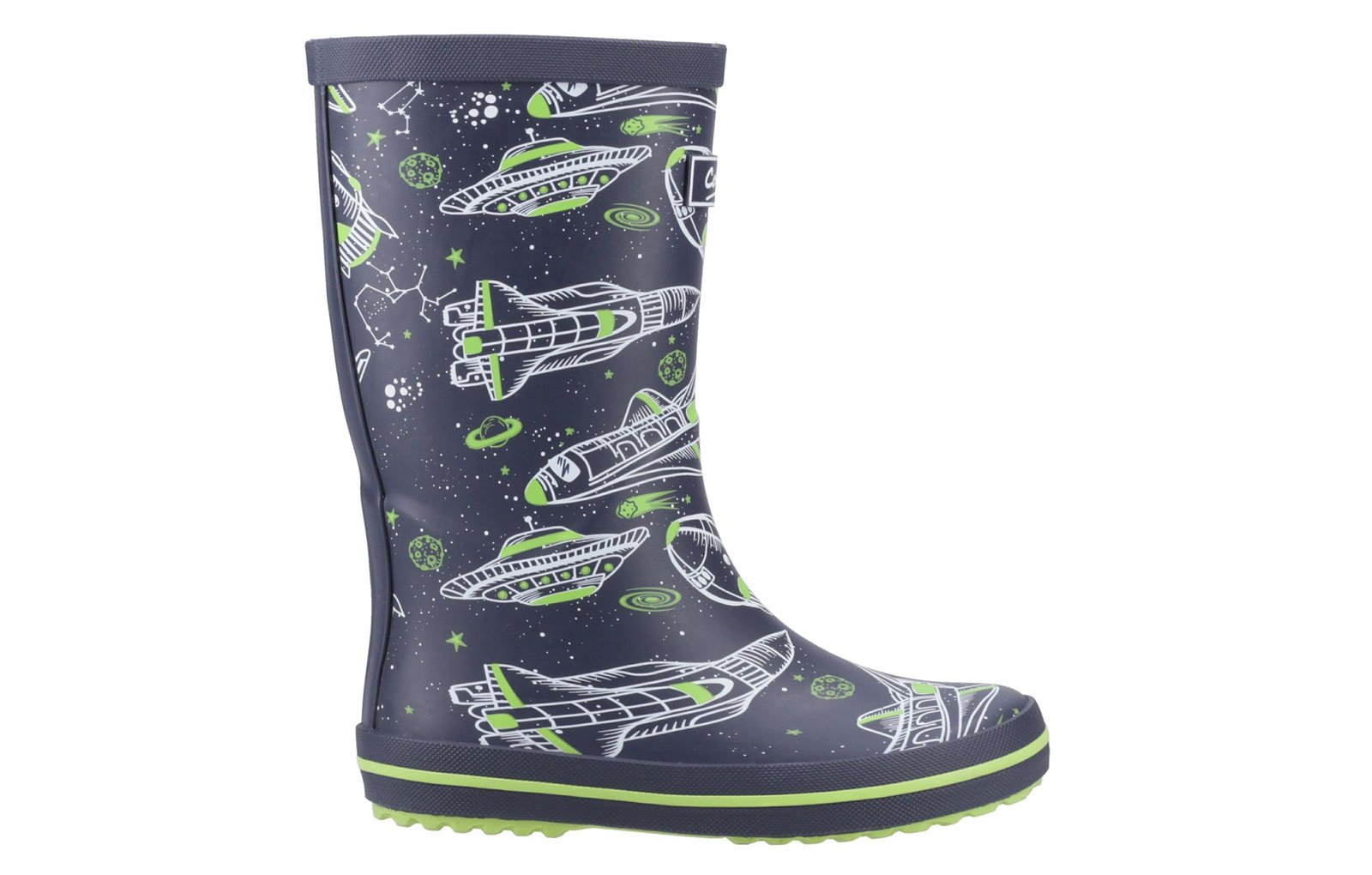 Cotswold Charlbury Kids Wellington Boots | Wellingtons  | Black / Multicoloured  | UK Size 11